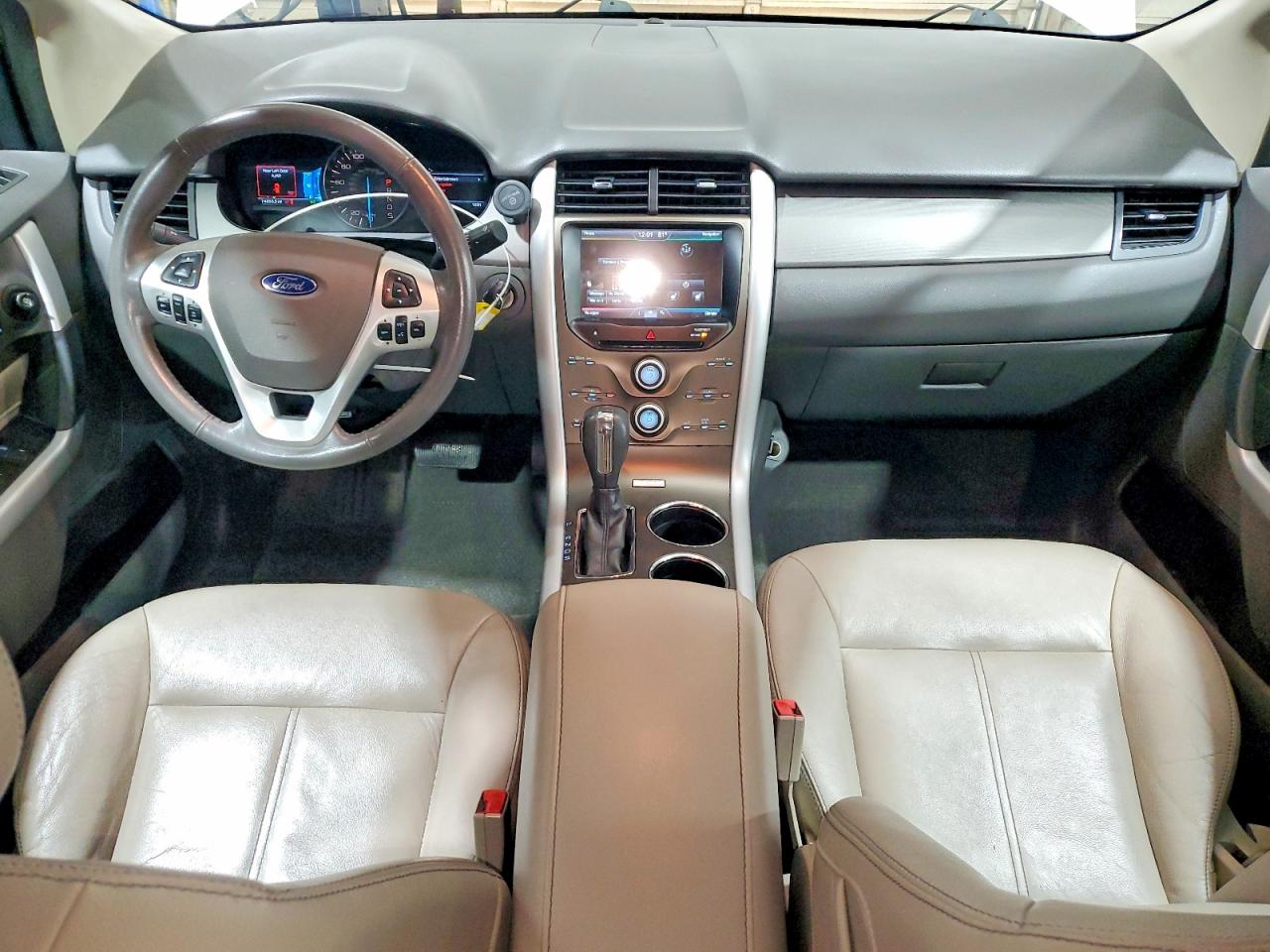 2014 Ford Edge Sel White vin: 2FMDK3JC5EBB30850