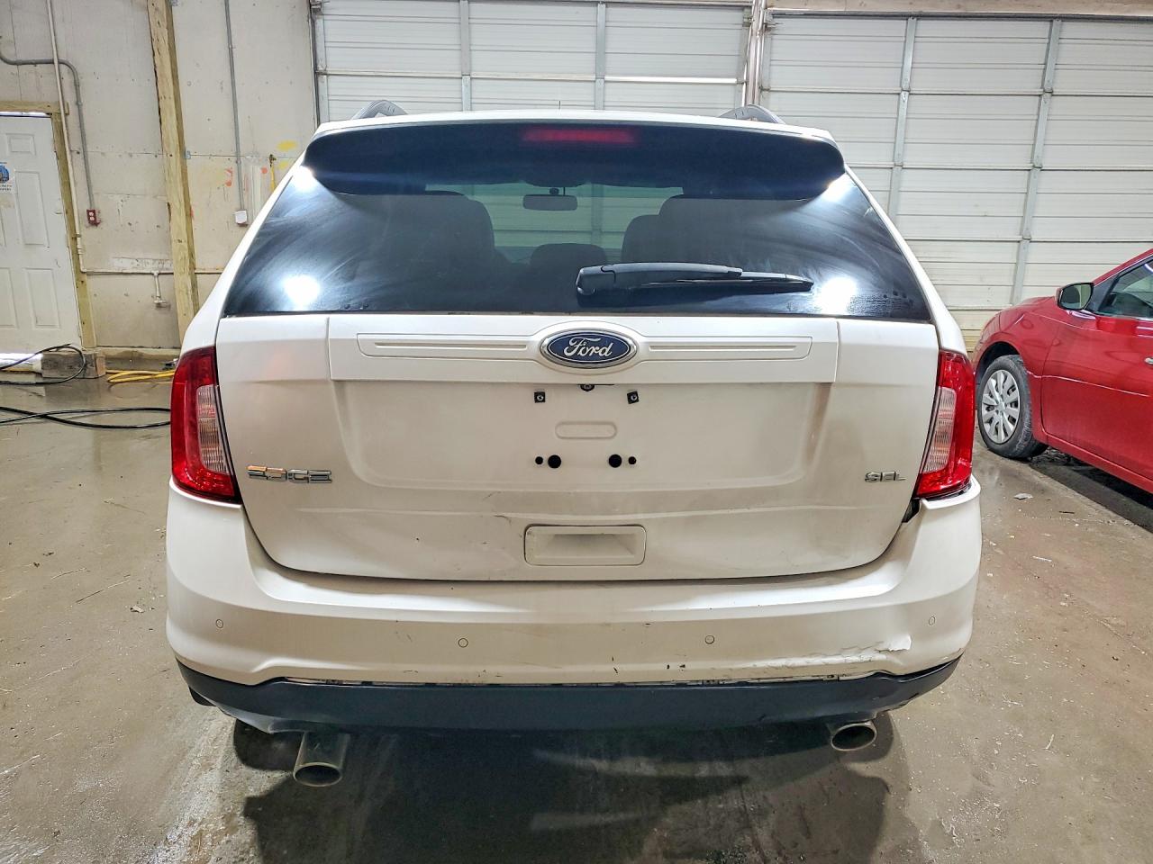 2014 Ford Edge Sel White vin: 2FMDK3JC5EBB30850