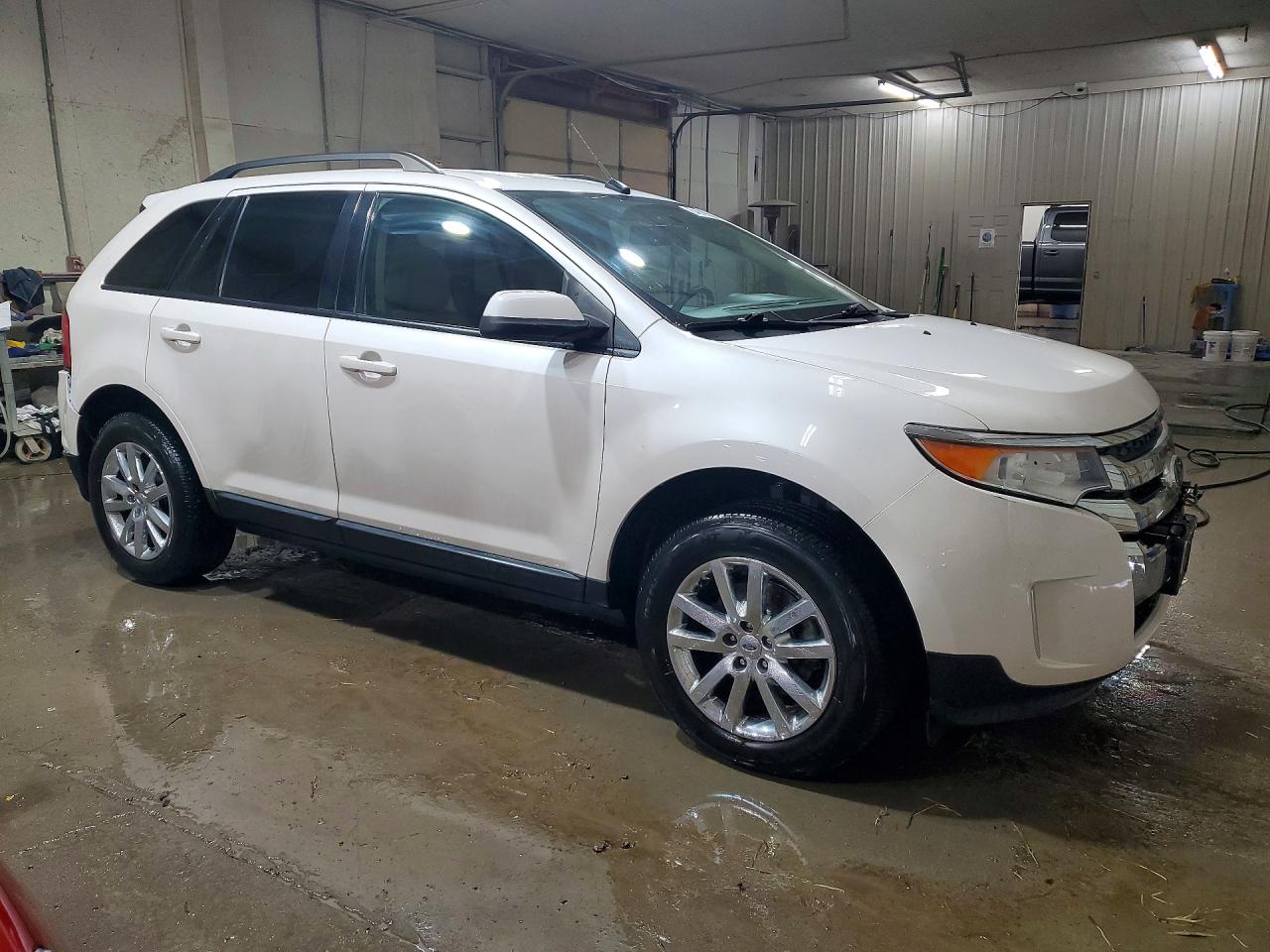 2014 Ford Edge Sel White vin: 2FMDK3JC5EBB30850