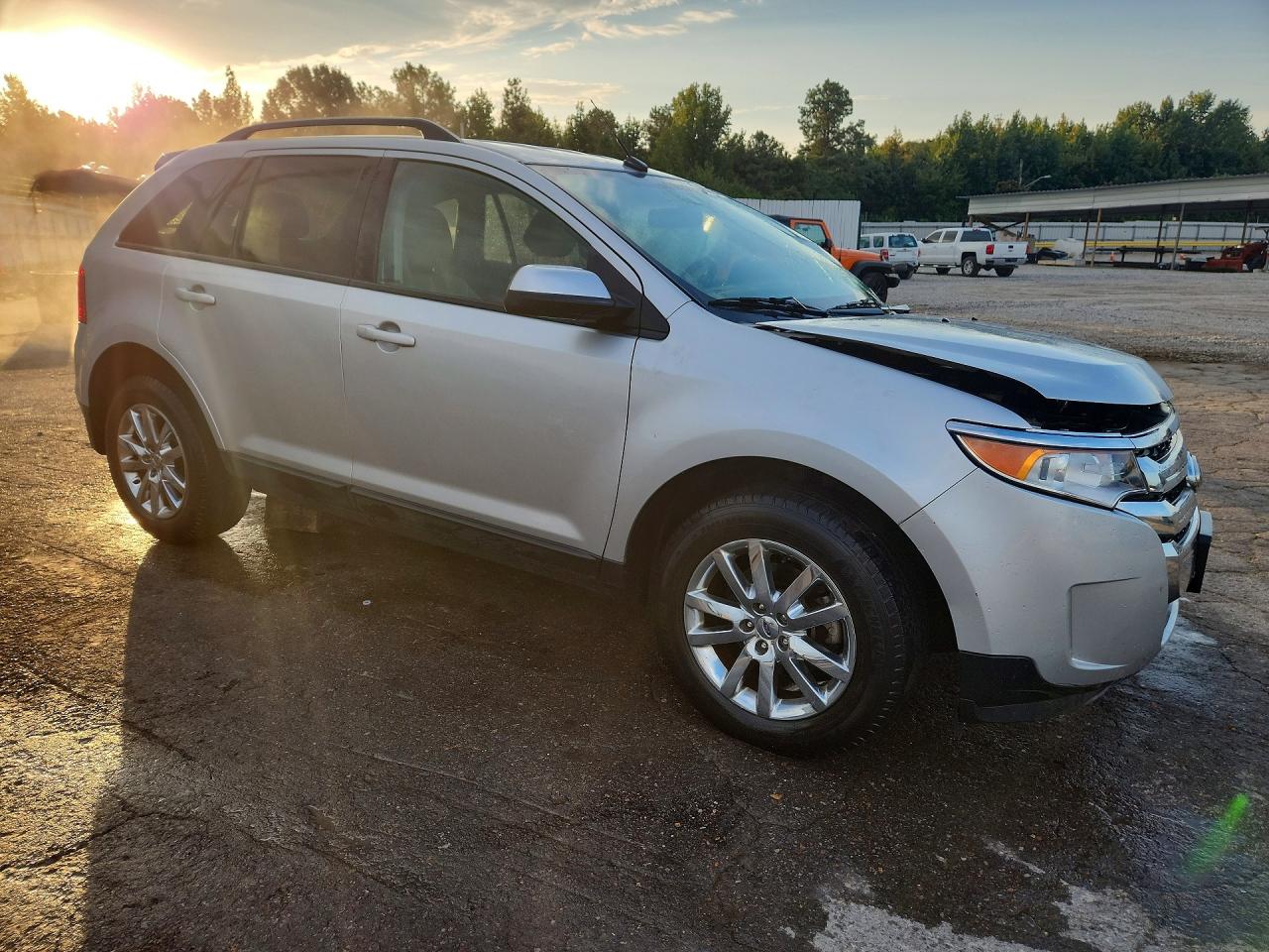 2014 Ford Edge Sel Silver vin: 2FMDK3JC5EBB52296