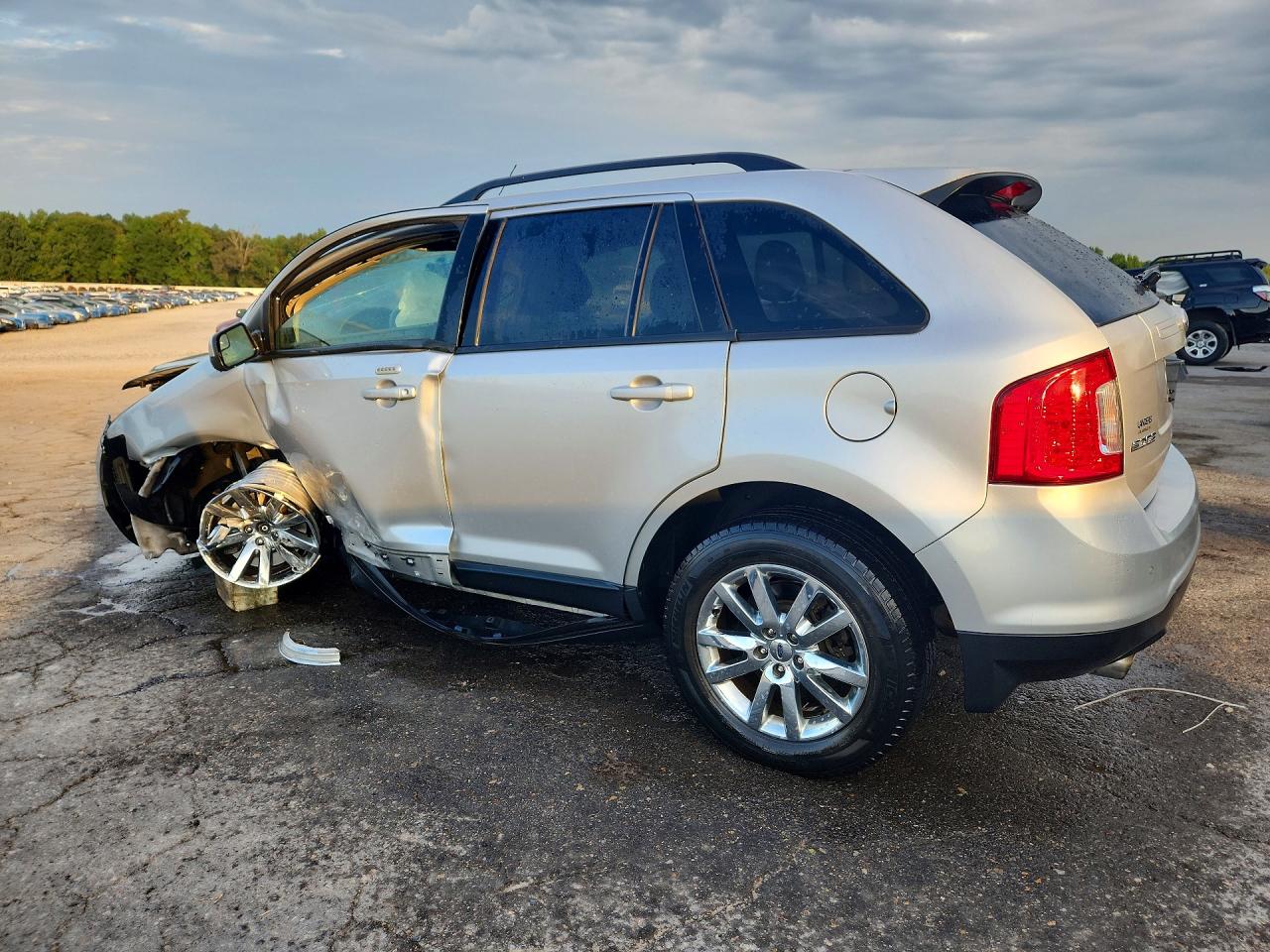 2014 Ford Edge Sel Silver vin: 2FMDK3JC5EBB52296