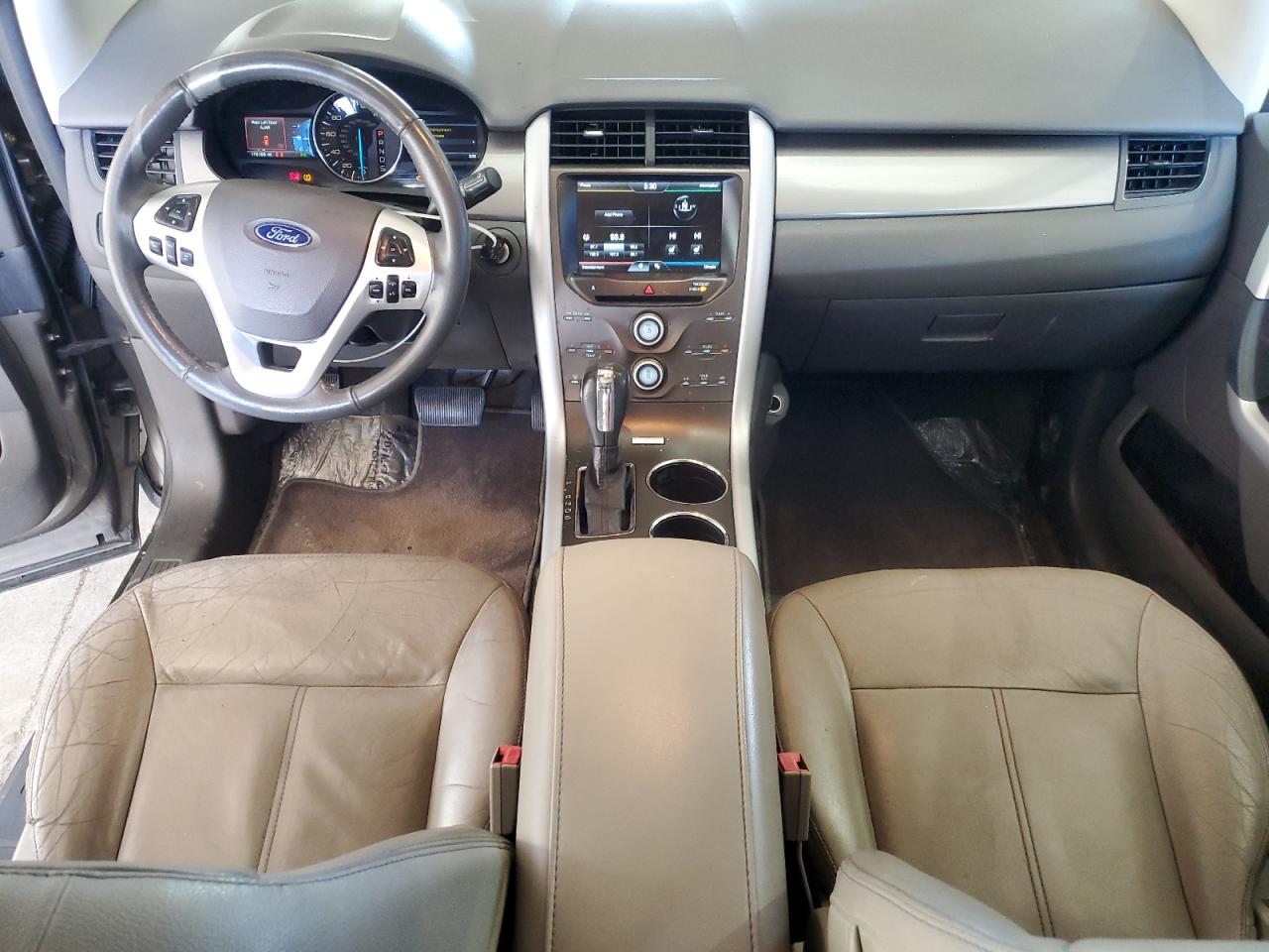 2014 Ford Edge Sel Brown vin: 2FMDK3JC5EBB53822 Damage: Left Front Seat Cushion, Worn, Replacement Required