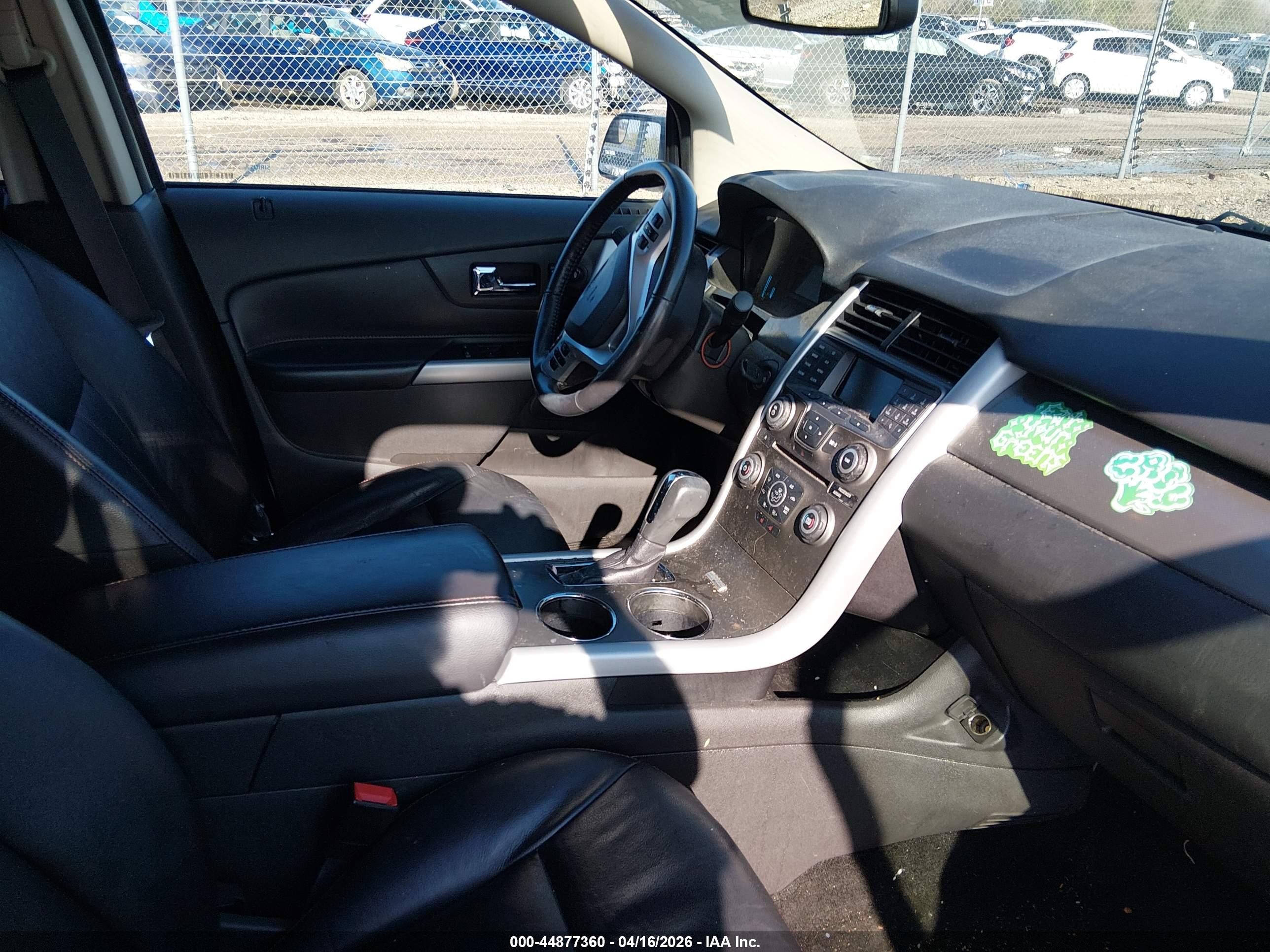 2014 Ford Edge Sel White vin: 2FMDK3JC5EBB82818