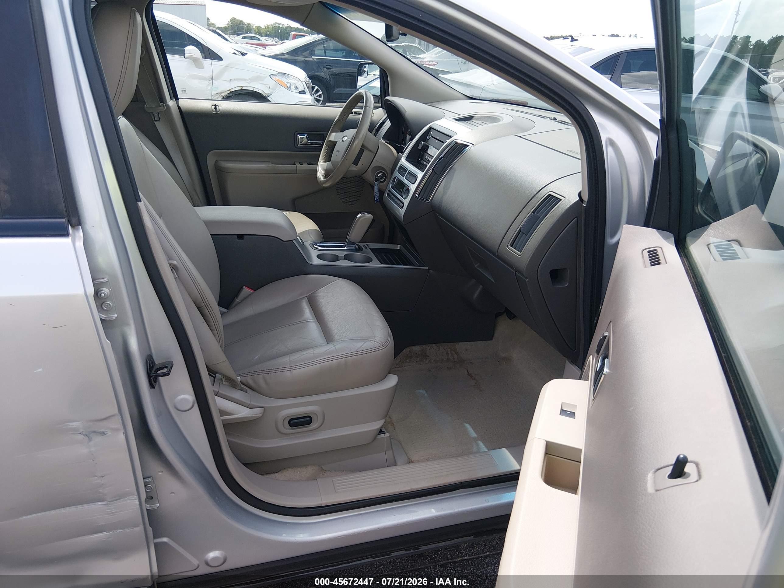 2010 Ford Edge Sel Silver vin: 2FMDK3JC6ABA03096