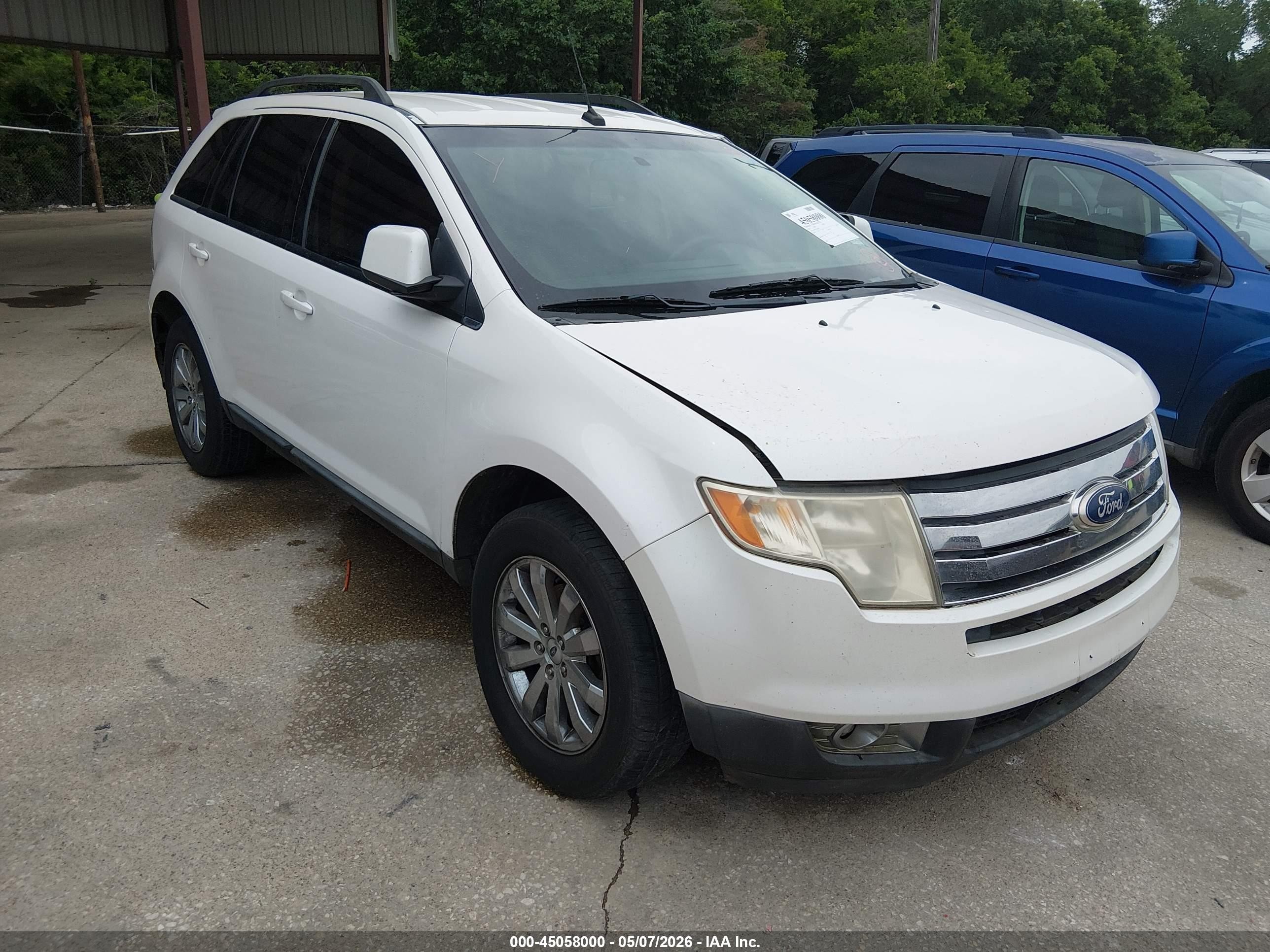 2010 Ford Edge Sel Белый vin: 2FMDK3JC6ABB64452