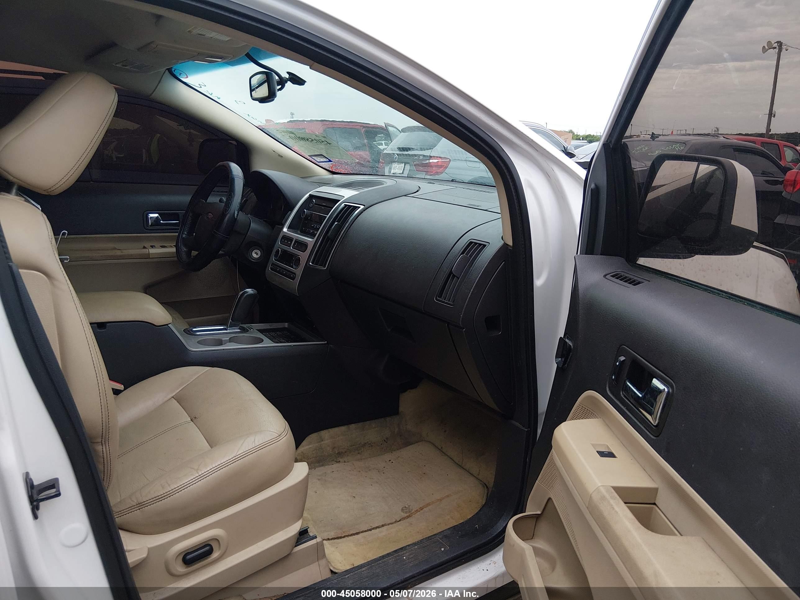 2010 Ford Edge Sel Белый vin: 2FMDK3JC6ABB64452