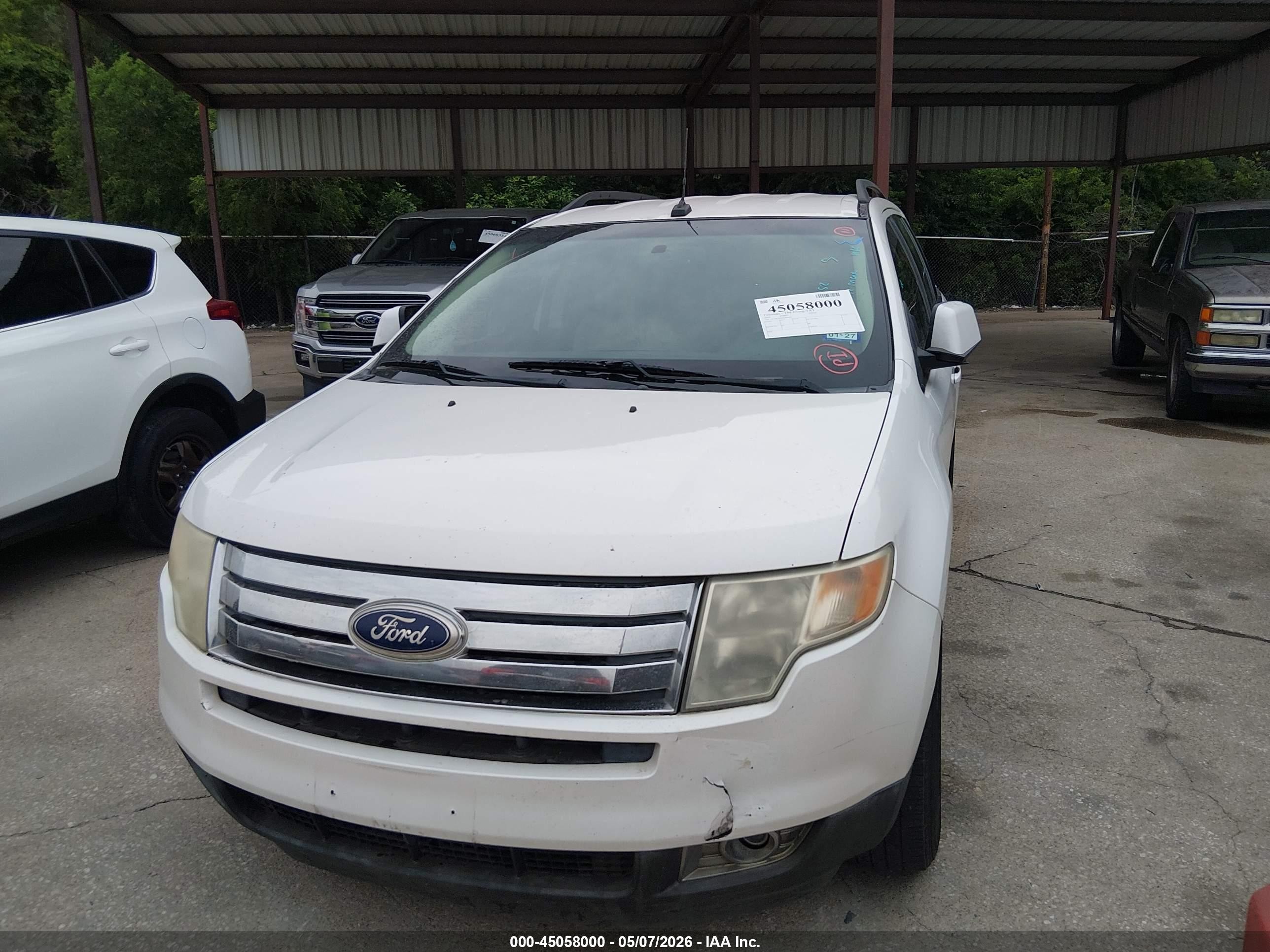 2010 Ford Edge Sel Белый vin: 2FMDK3JC6ABB64452