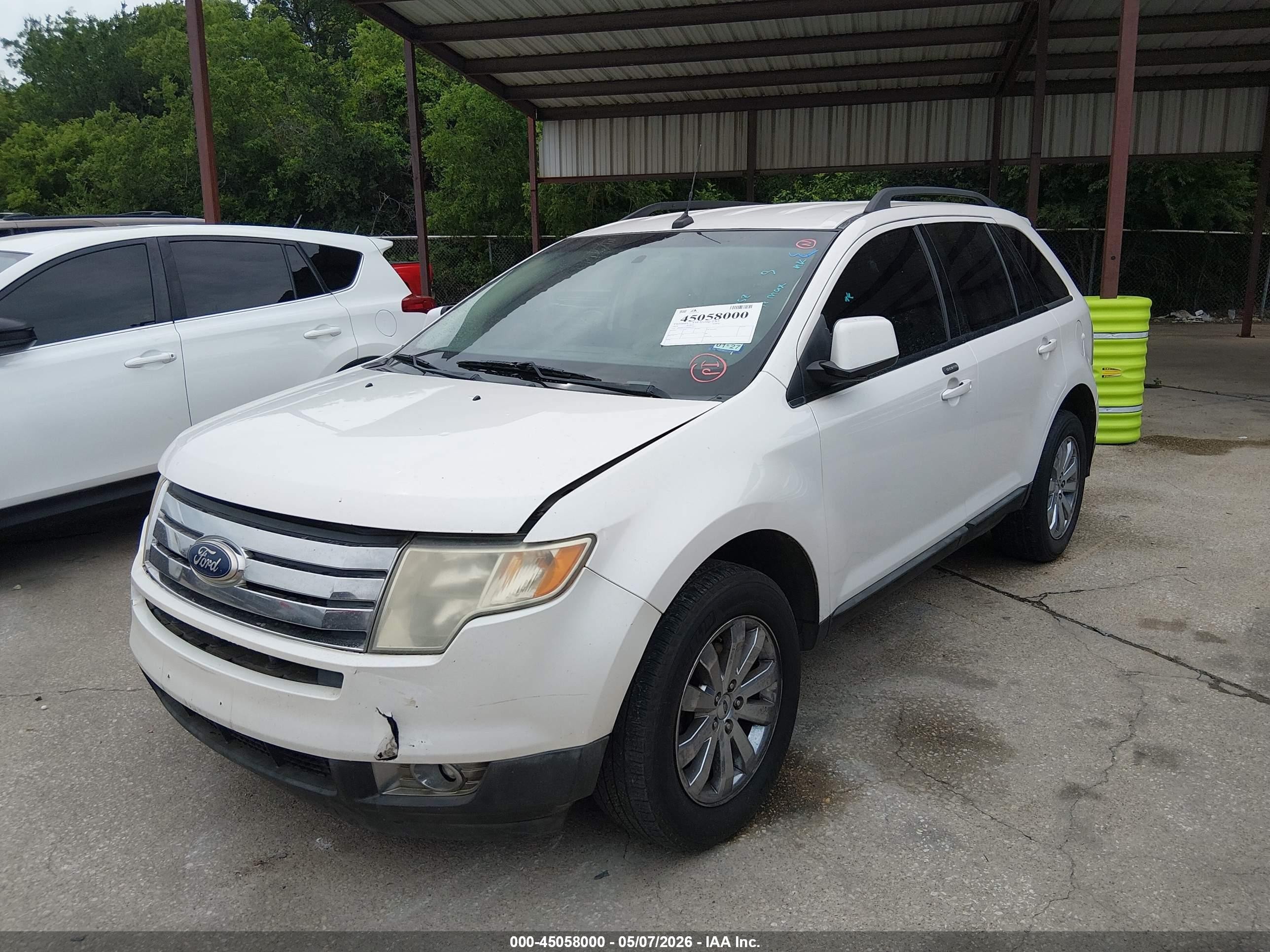 2010 Ford Edge Sel Белый vin: 2FMDK3JC6ABB64452