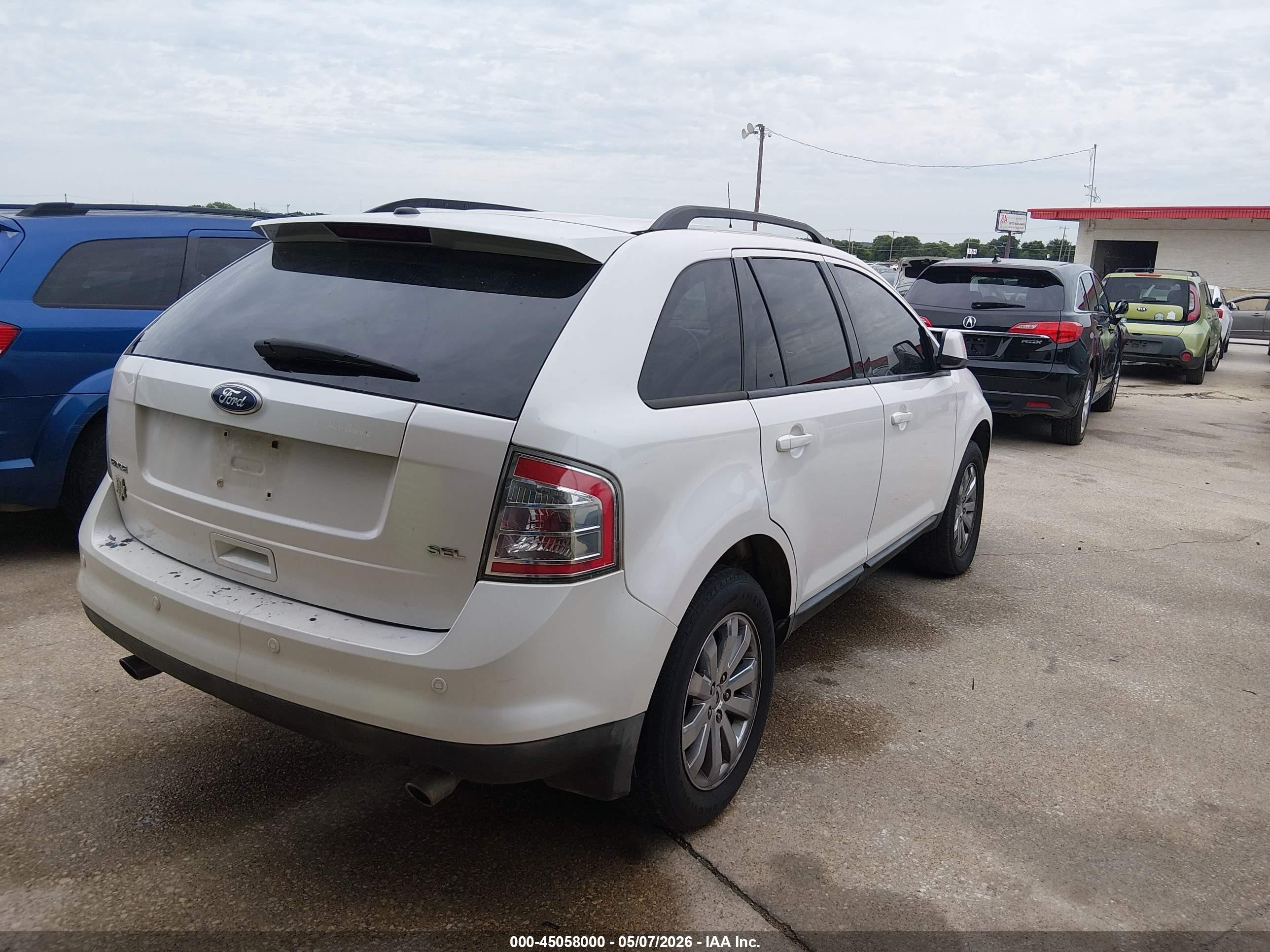 2010 Ford Edge Sel Белый vin: 2FMDK3JC6ABB64452