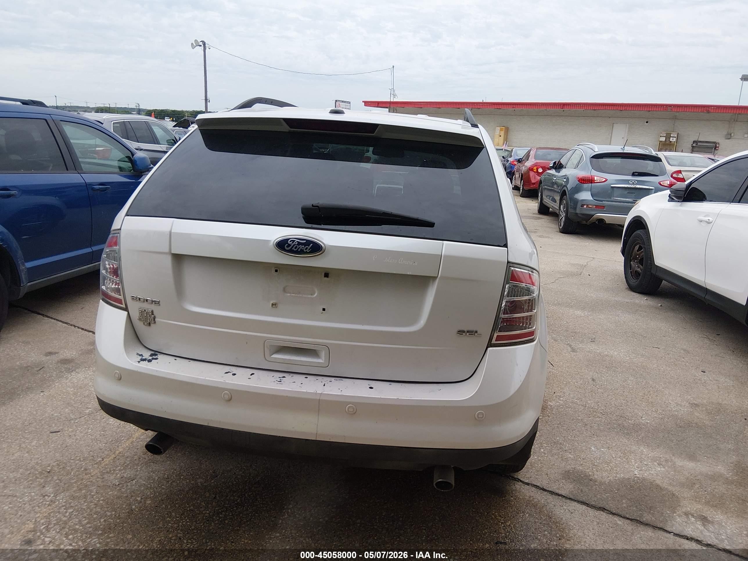 2010 Ford Edge Sel Белый vin: 2FMDK3JC6ABB64452