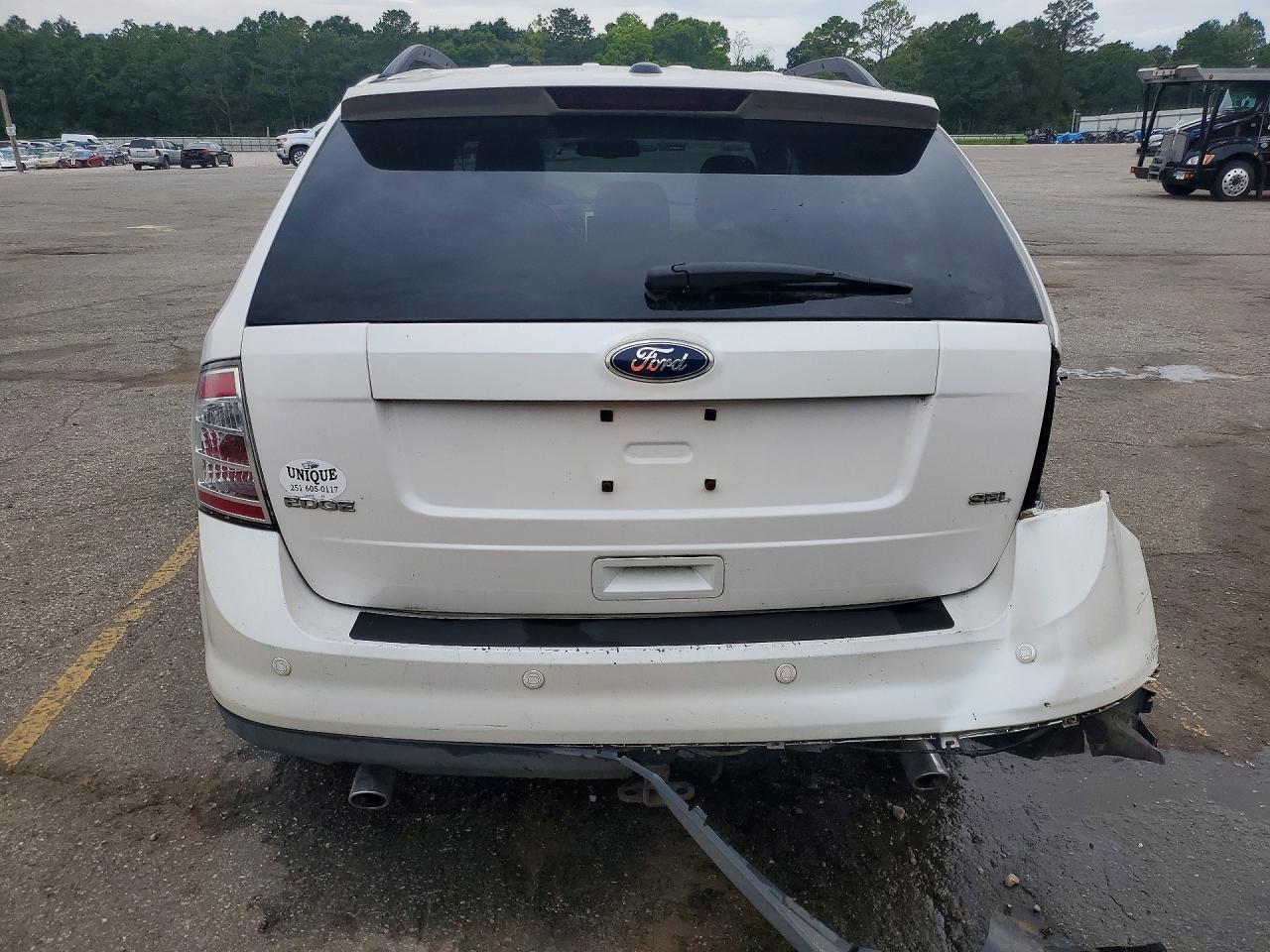 2010 Ford Edge Sel White vin: 2FMDK3JC6ABB72387