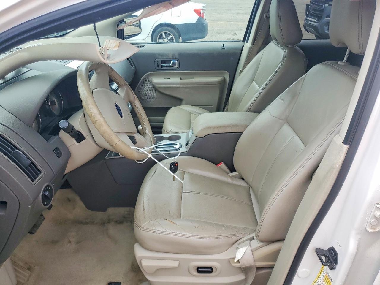 2010 Ford Edge Sel White vin: 2FMDK3JC6ABB72387