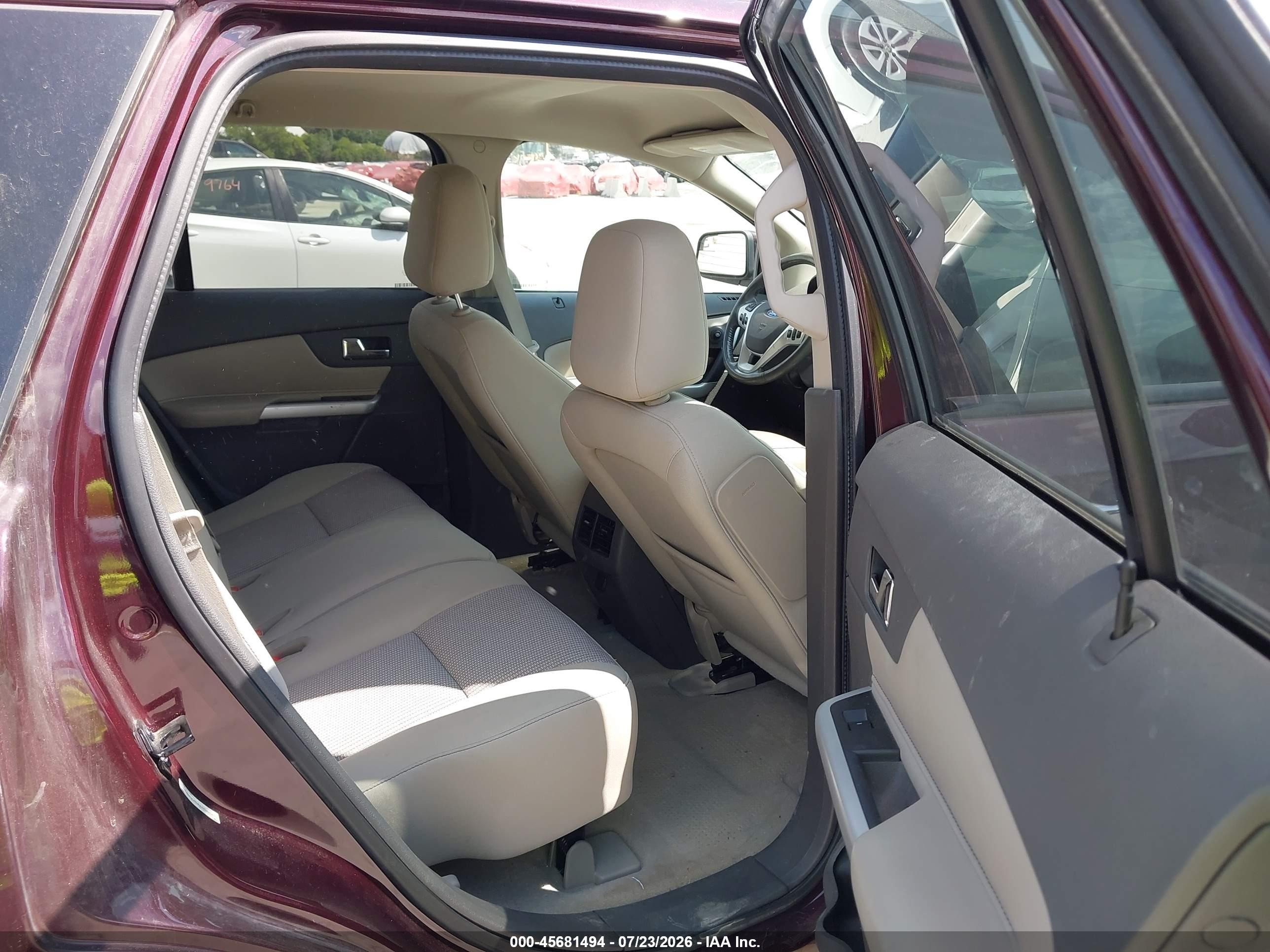 2011 Ford Edge Sel Burgundy vin: 2FMDK3JC6BBA12074