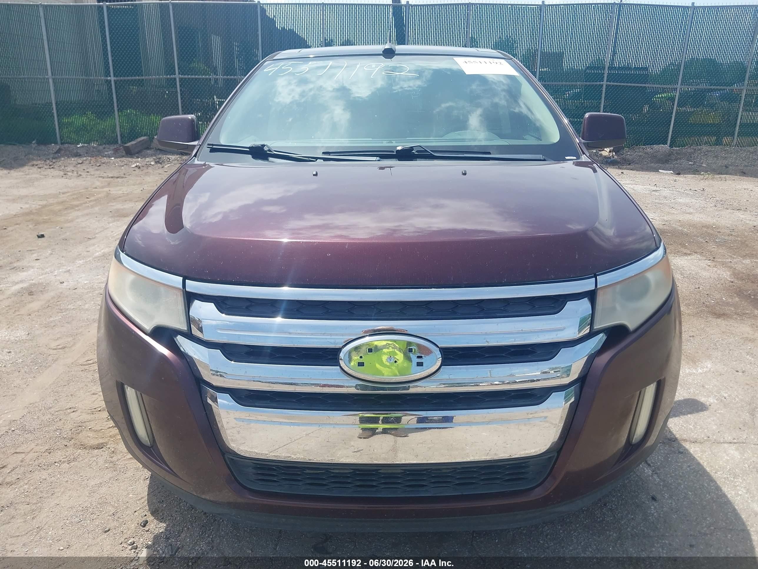 2011 Ford Edge Sel Purple vin: 2FMDK3JC6BBA46483