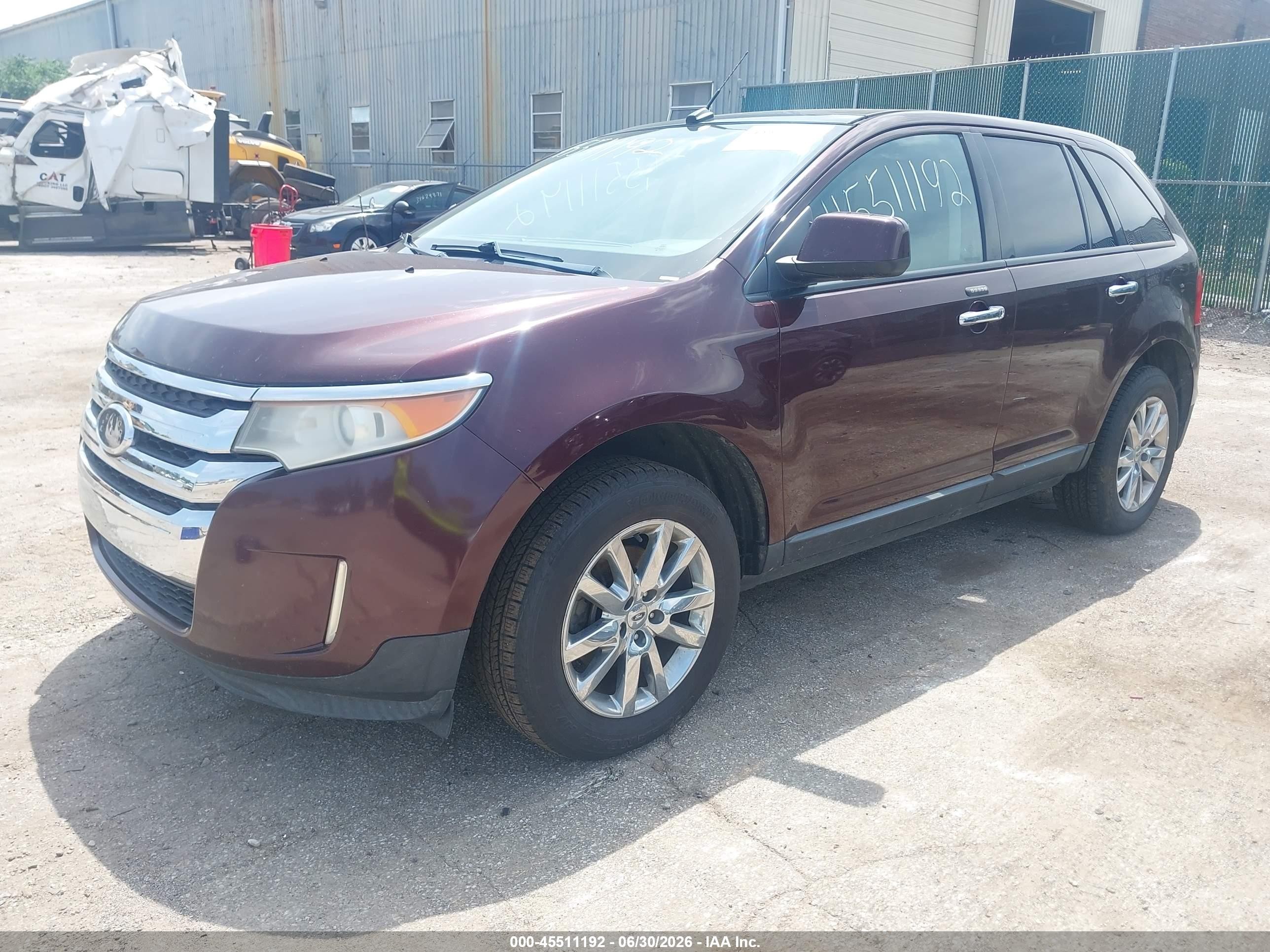 2011 Ford Edge Sel Purple vin: 2FMDK3JC6BBA46483