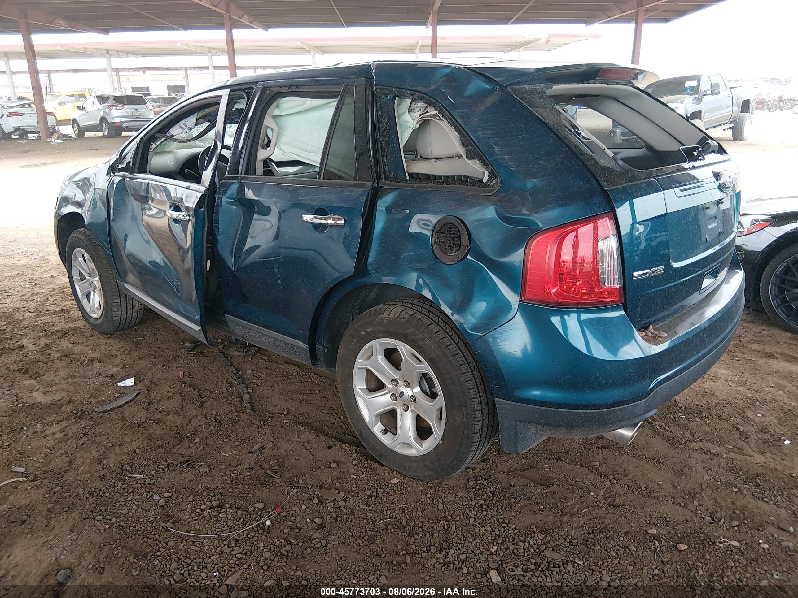 2011 Ford Edge Sel Blue vin: 2FMDK3JC6BBA83744
