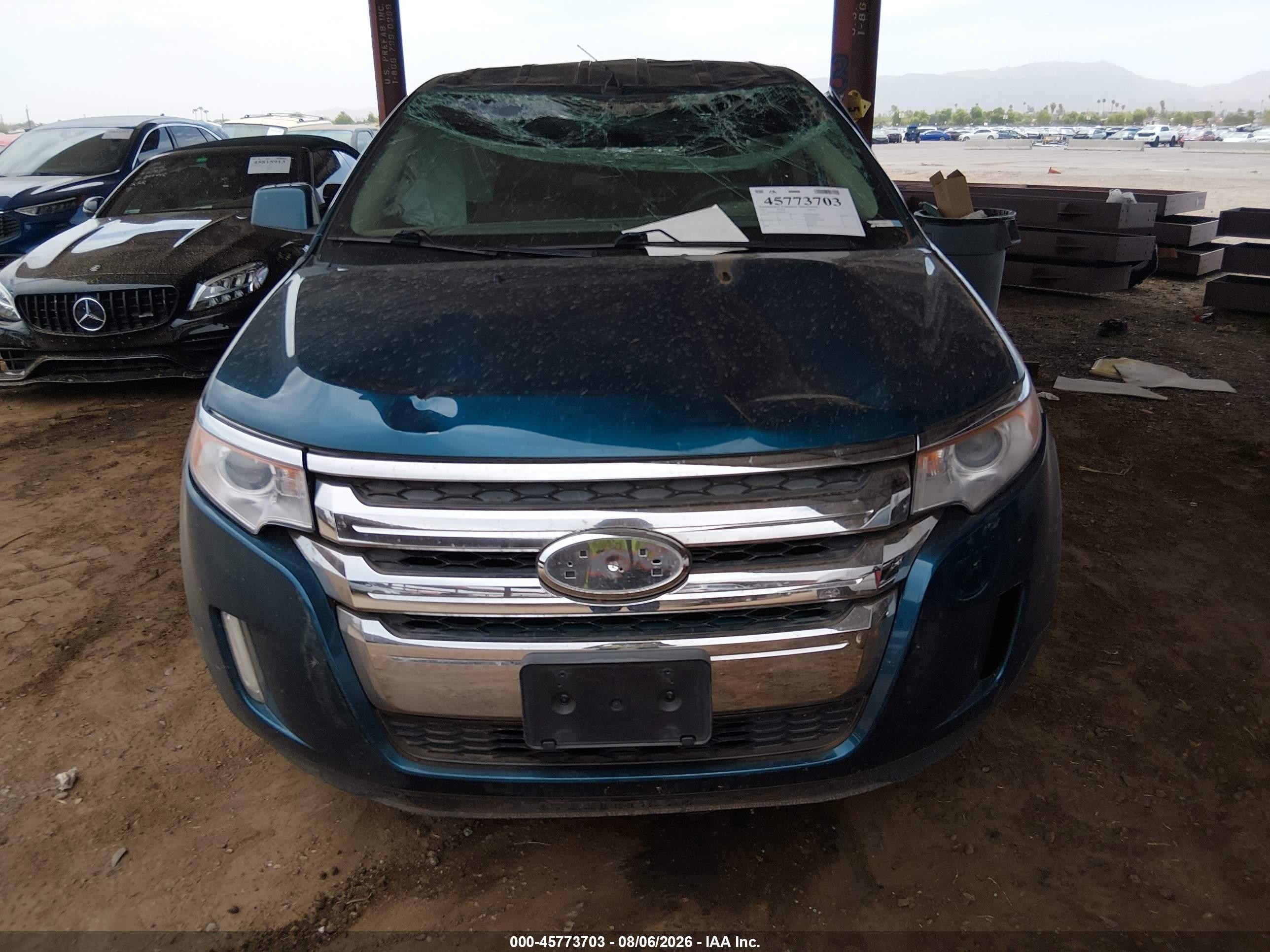 2011 Ford Edge Sel Blue vin: 2FMDK3JC6BBA83744