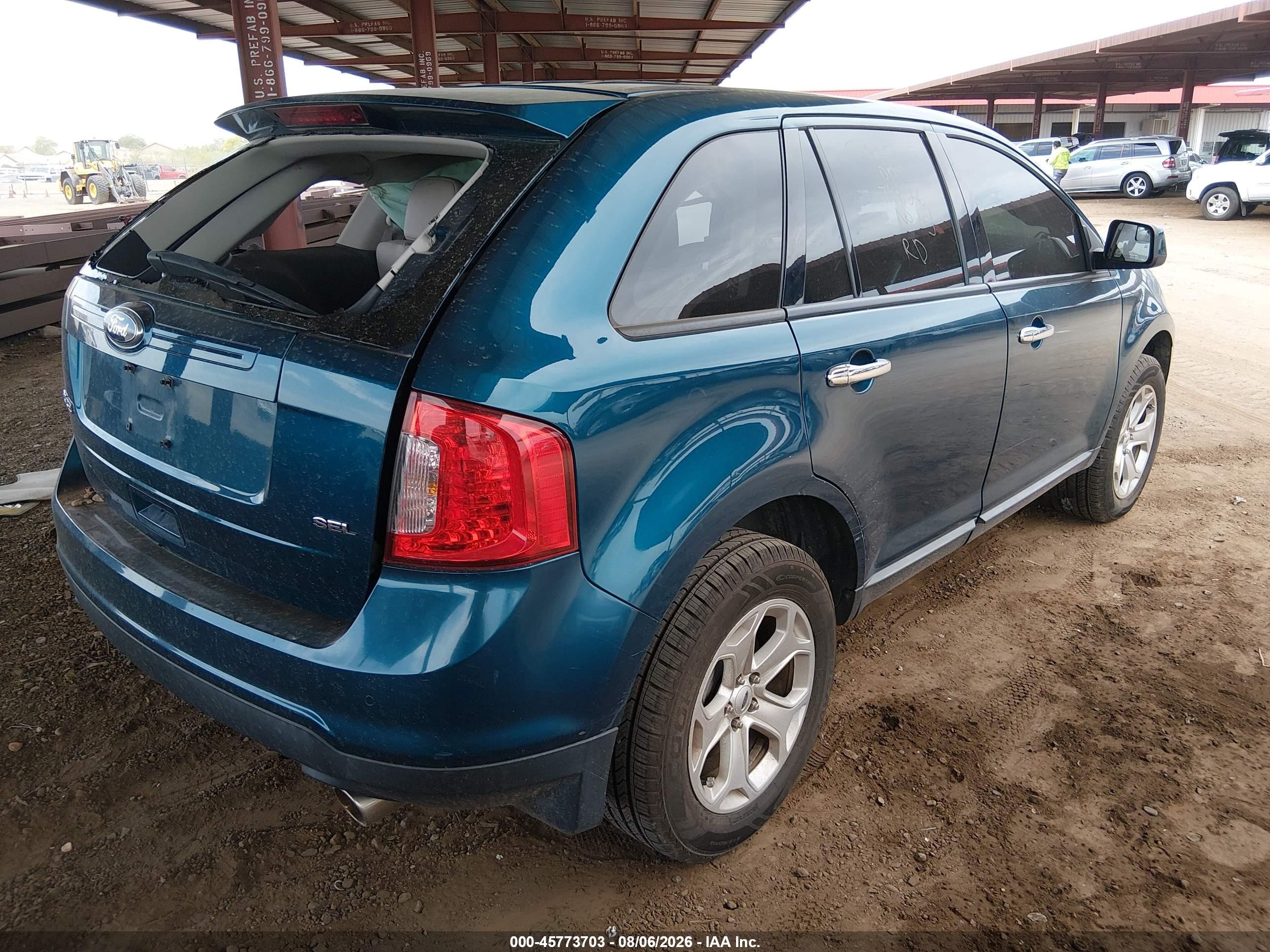 2011 Ford Edge Sel Blue vin: 2FMDK3JC6BBA83744