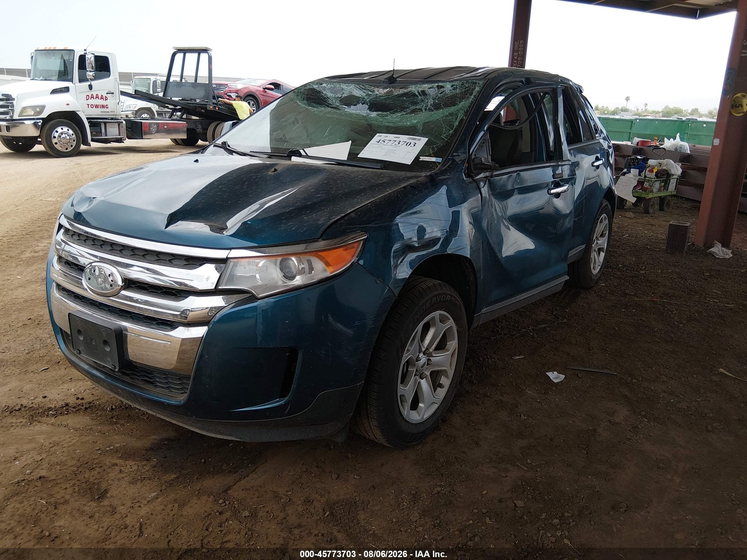 2011 Ford Edge Sel Blue vin: 2FMDK3JC6BBA83744