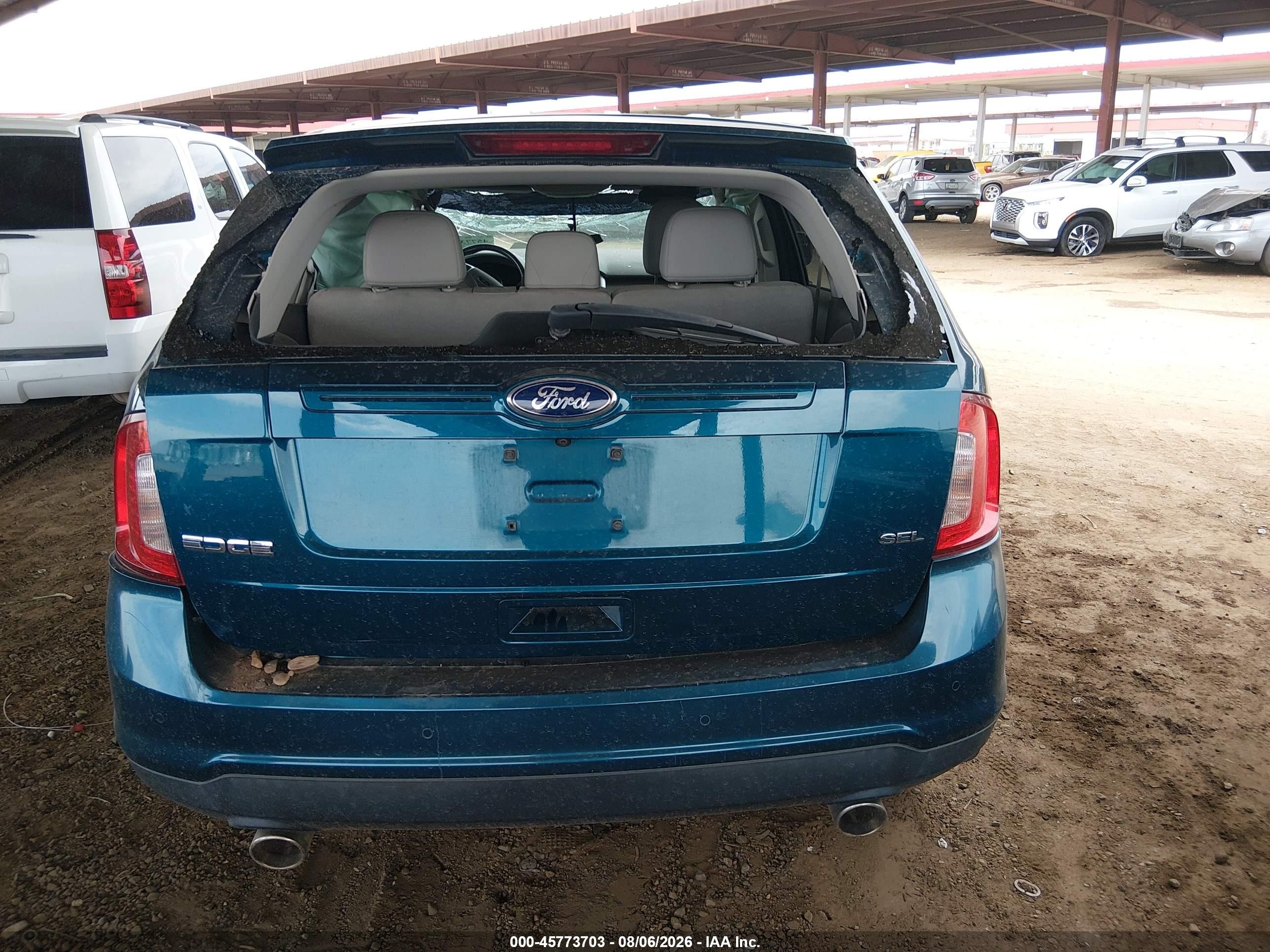2011 Ford Edge Sel Blue vin: 2FMDK3JC6BBA83744