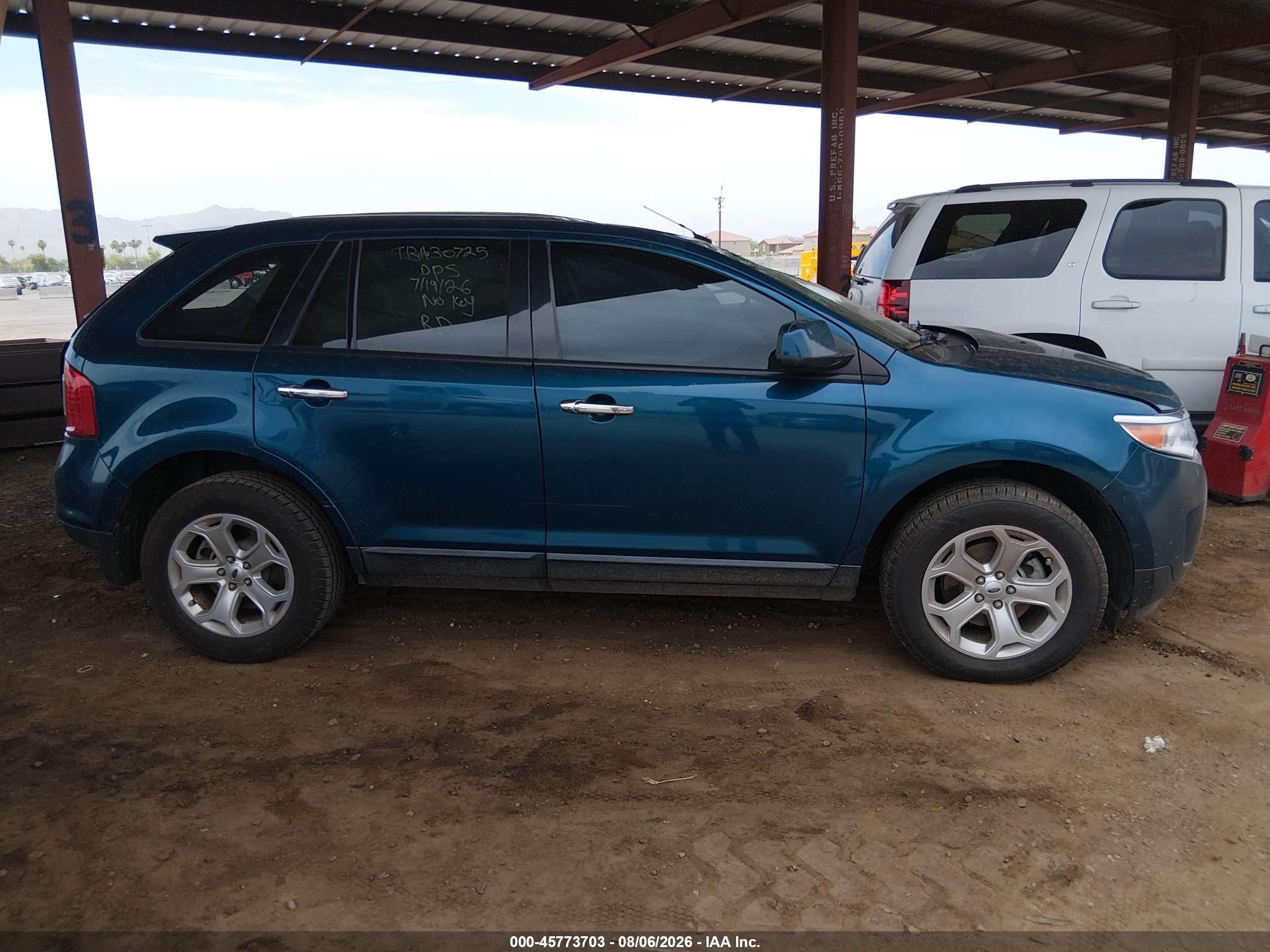 2011 Ford Edge Sel Blue vin: 2FMDK3JC6BBA83744