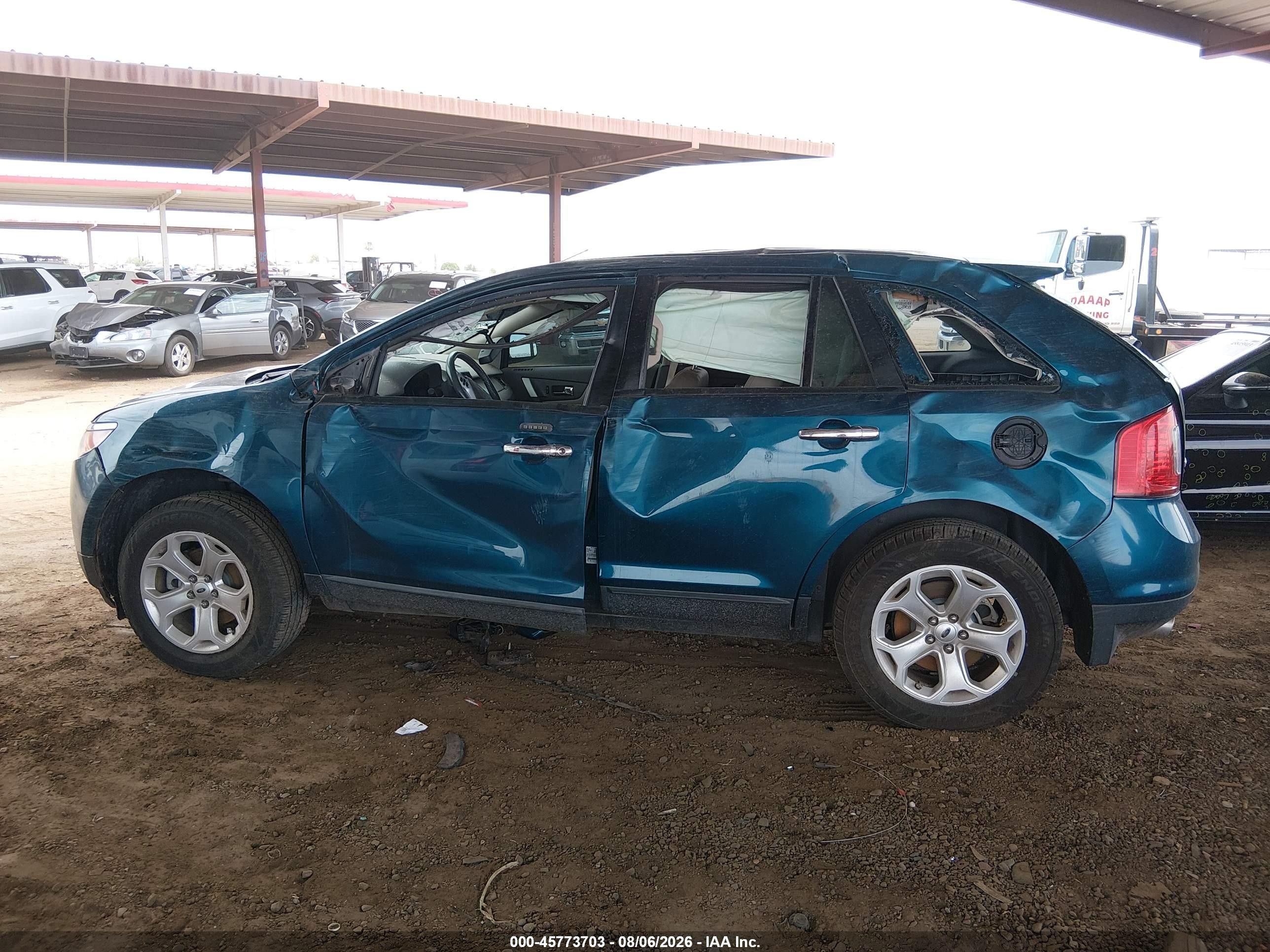2011 Ford Edge Sel Blue vin: 2FMDK3JC6BBA83744