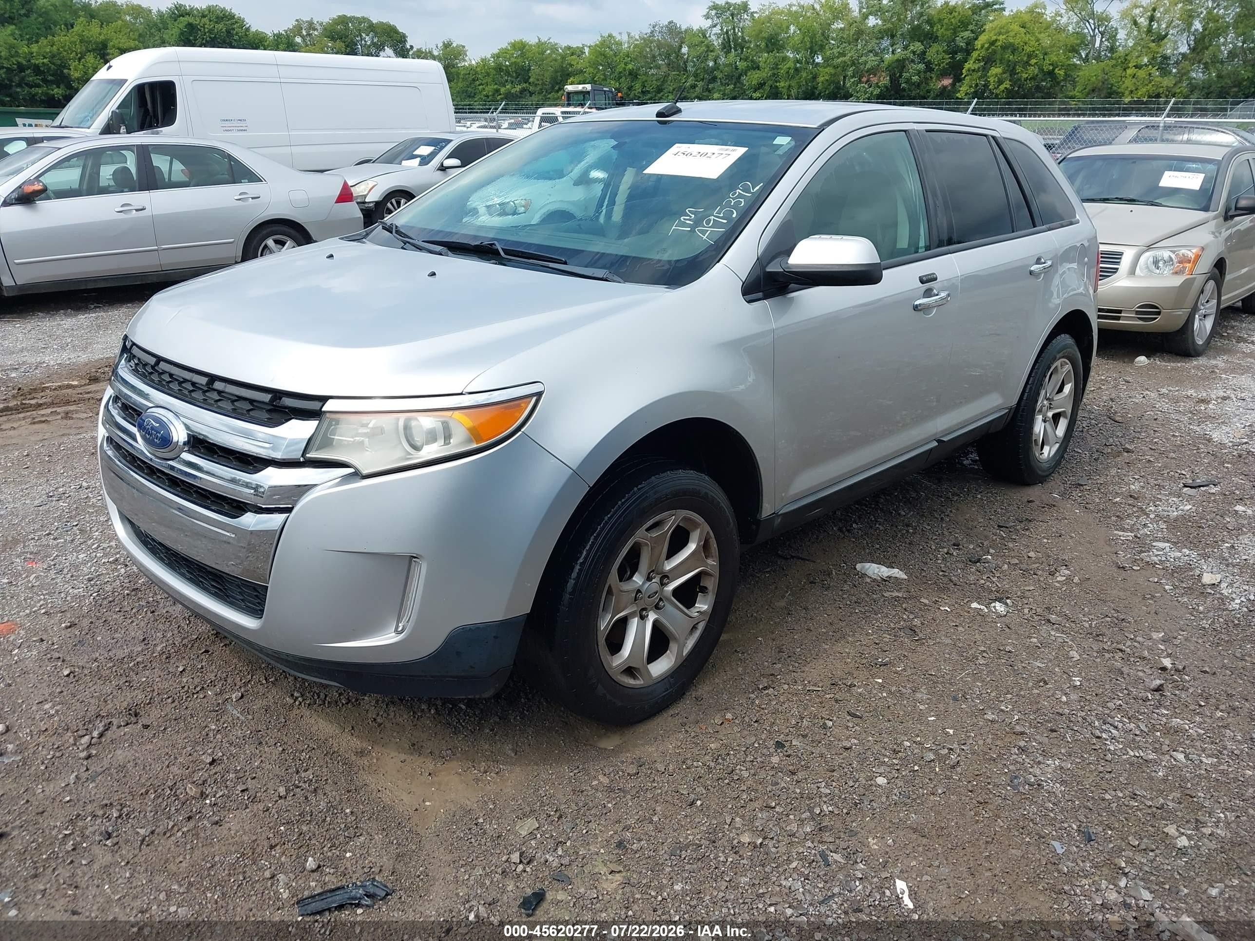 2011 Ford Edge Sel Silver vin: 2FMDK3JC6BBA95392