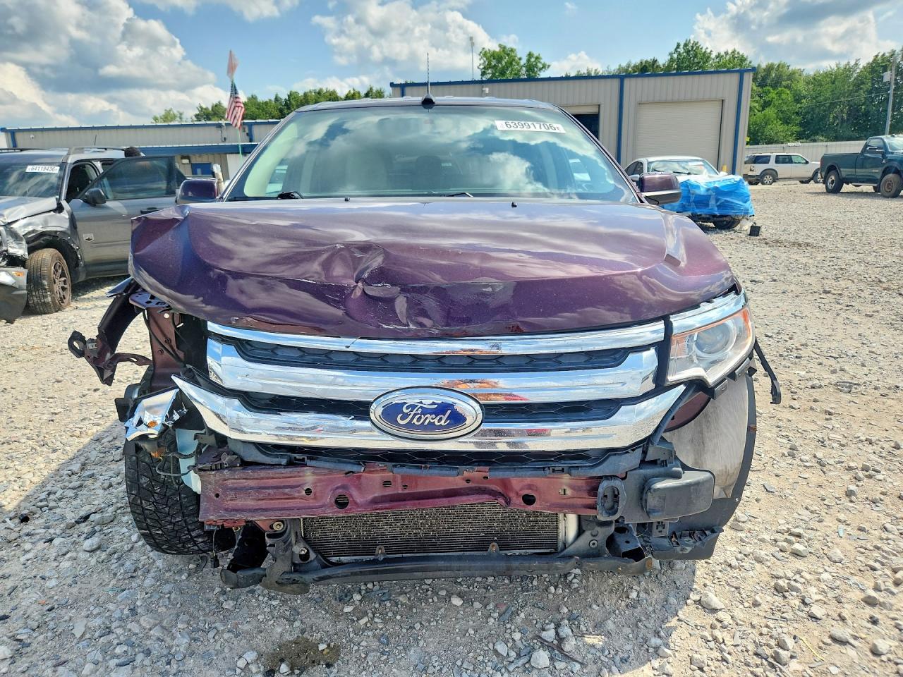 2011 Ford Edge Sel Бордовый vin: 2FMDK3JC6BBB17889
