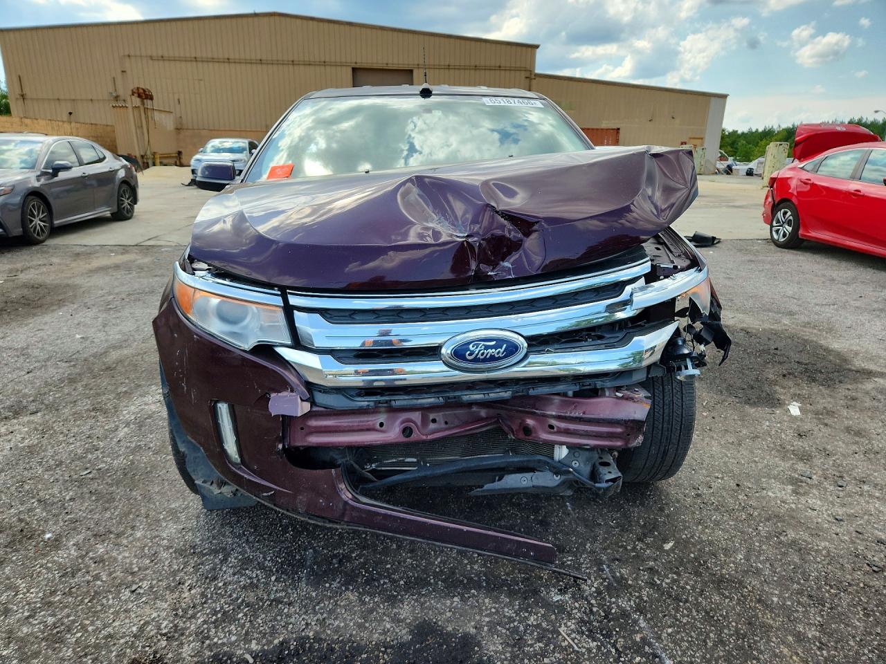 2011 Ford Edge Sel Burgundy vin: 2FMDK3JC6BBB21098