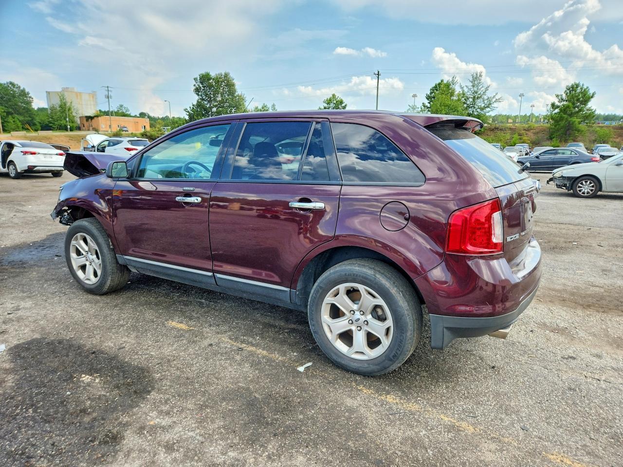 2011 Ford Edge Sel Burgundy vin: 2FMDK3JC6BBB21098