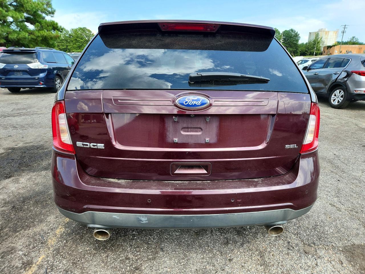 2011 Ford Edge Sel Burgundy vin: 2FMDK3JC6BBB21098