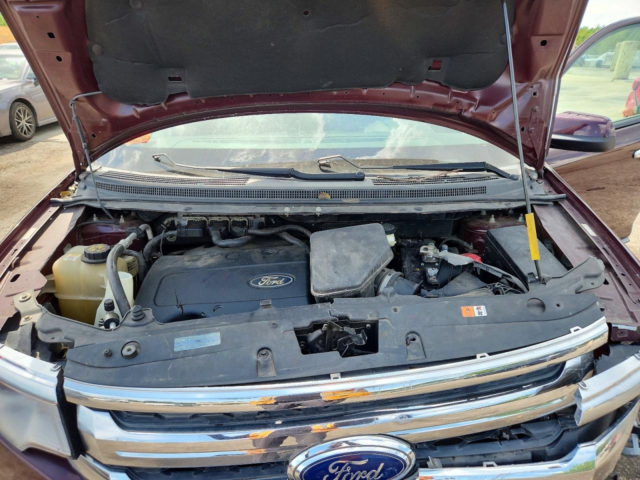 2011 Ford Edge Sel Burgundy vin: 2FMDK3JC6BBB21098