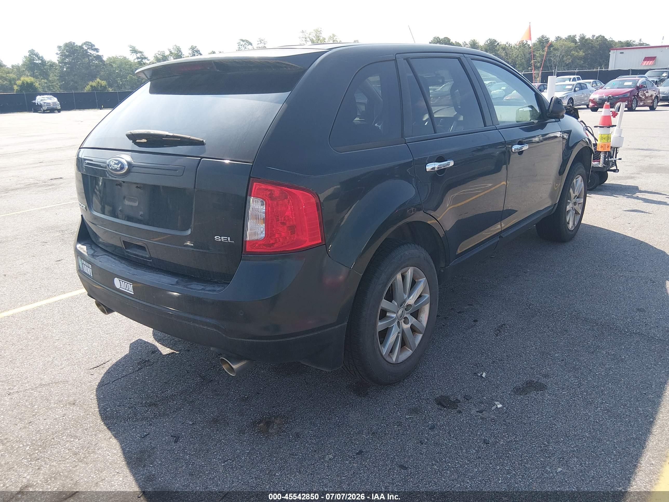 2011 Ford Edge Sel Black vin: 2FMDK3JC6BBB23370