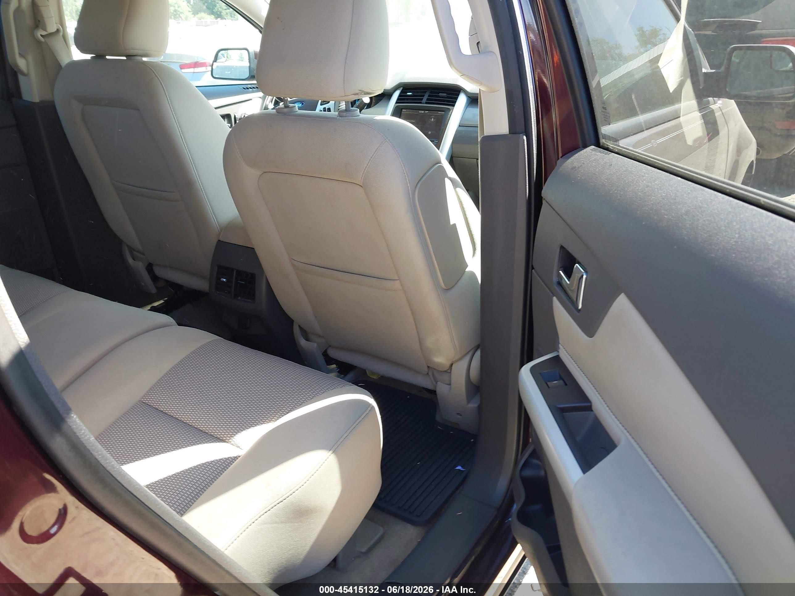 2011 Ford Edge Sel Maroon vin: 2FMDK3JC6BBB34899
