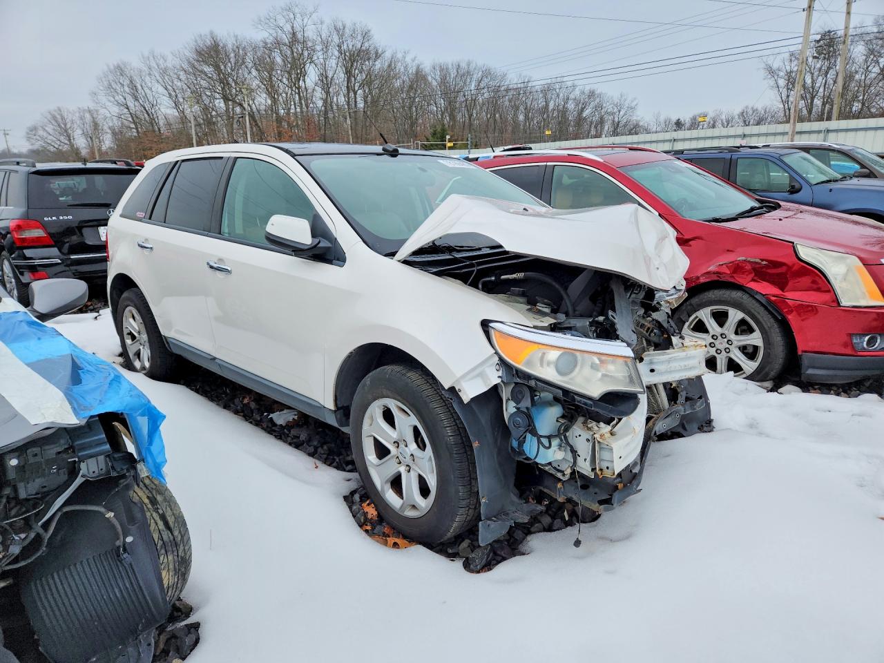 2011 Ford Edge Sel White vin: 2FMDK3JC6BBB58393