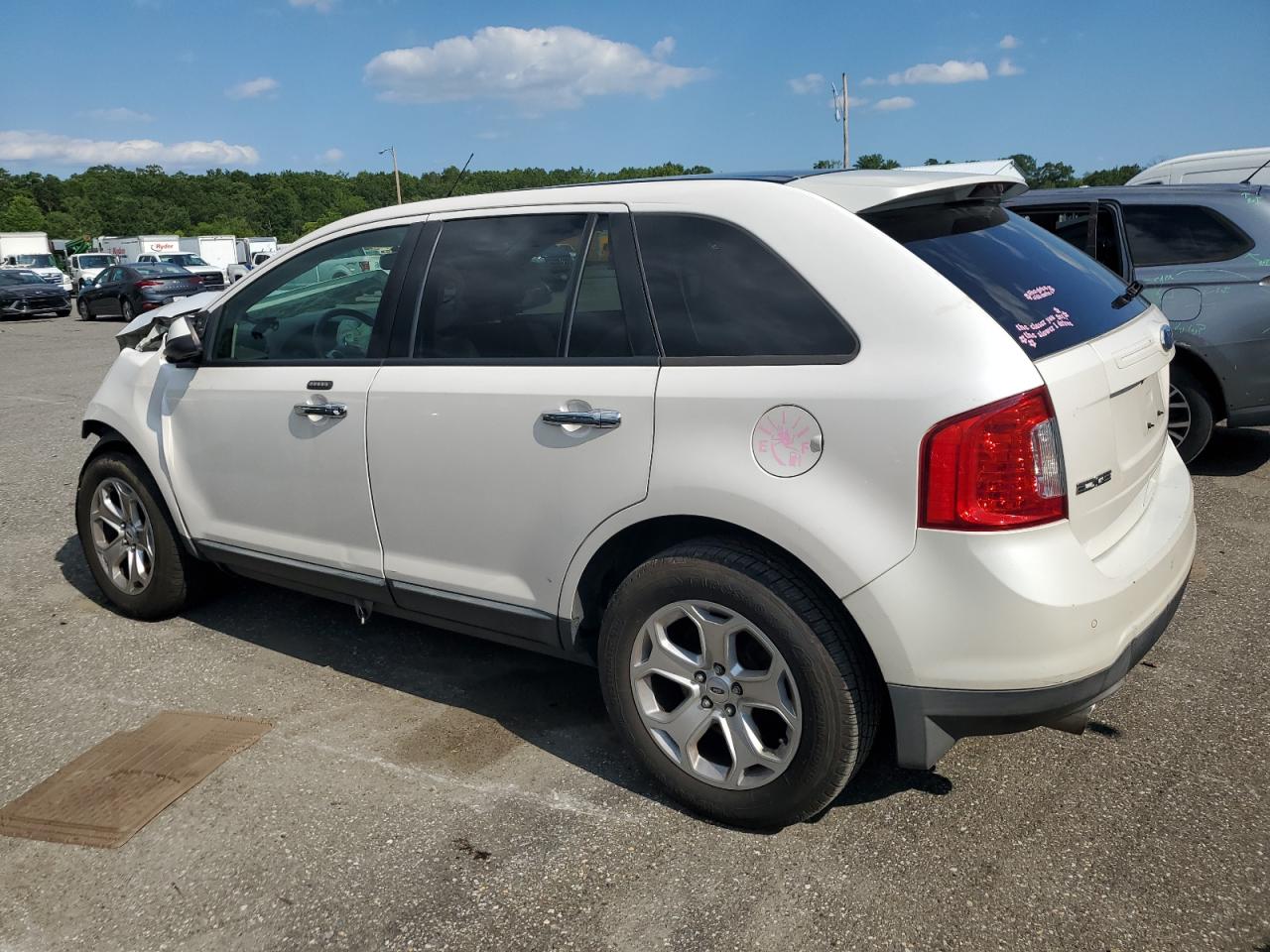 2011 Ford Edge Sel White vin: 2FMDK3JC6BBB58393