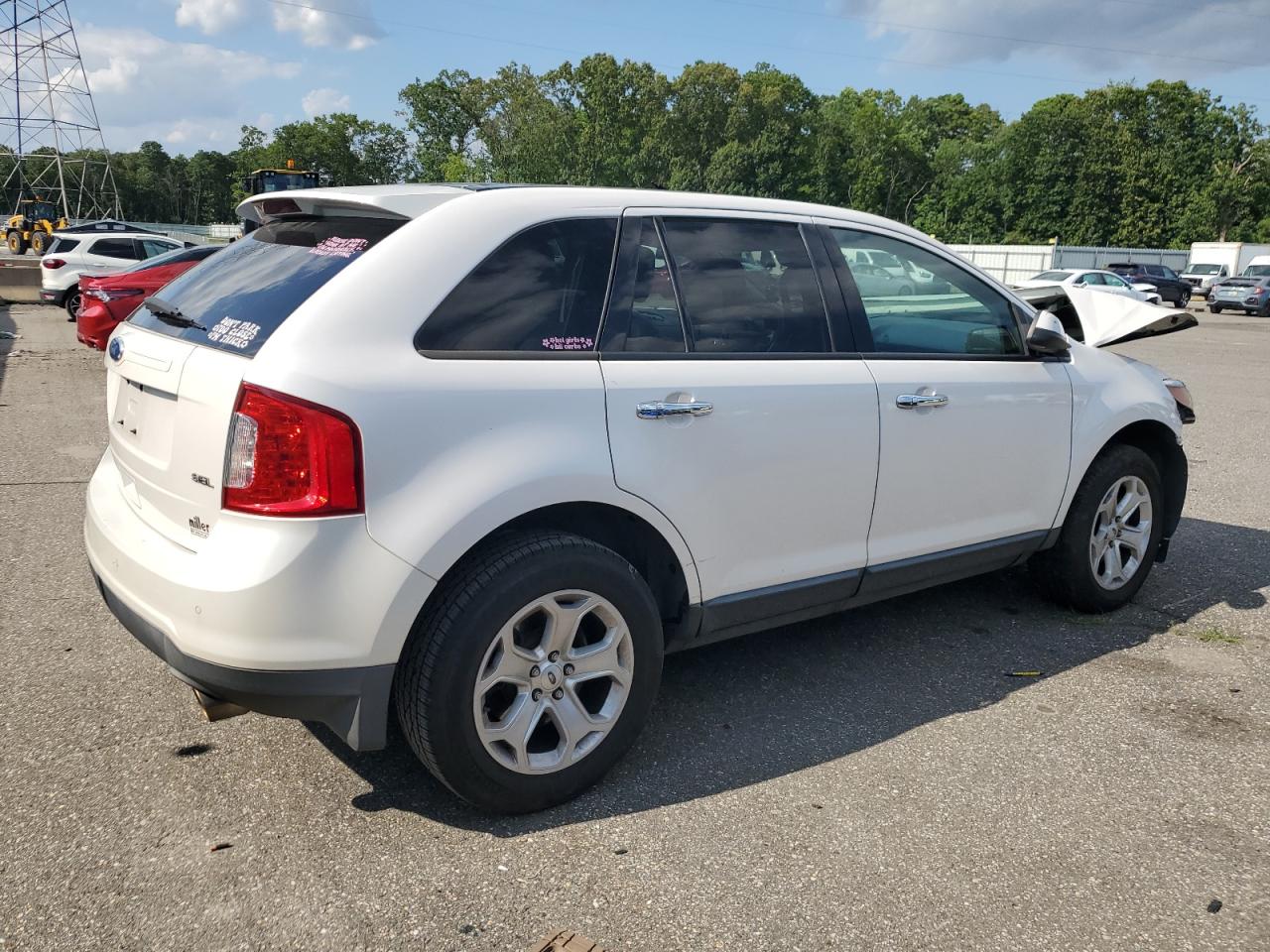 2011 Ford Edge Sel White vin: 2FMDK3JC6BBB58393