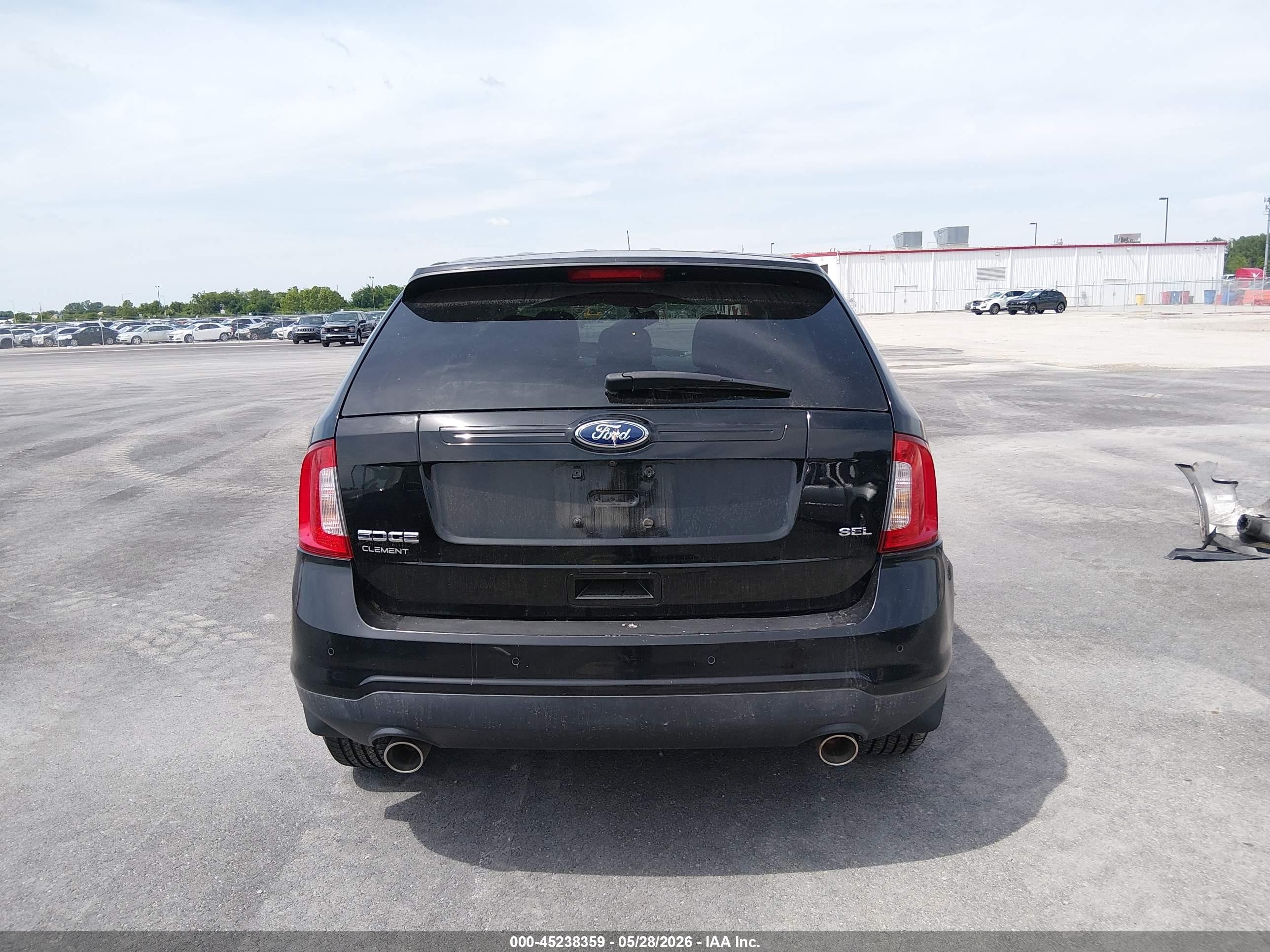 2012 Ford Edge Sel Black vin: 2FMDK3JC6CBA01836