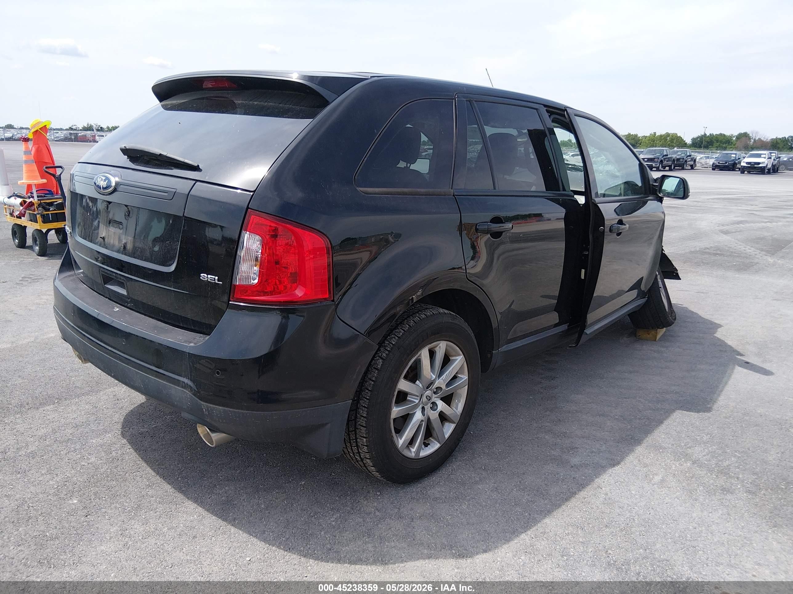 2012 Ford Edge Sel Black vin: 2FMDK3JC6CBA01836