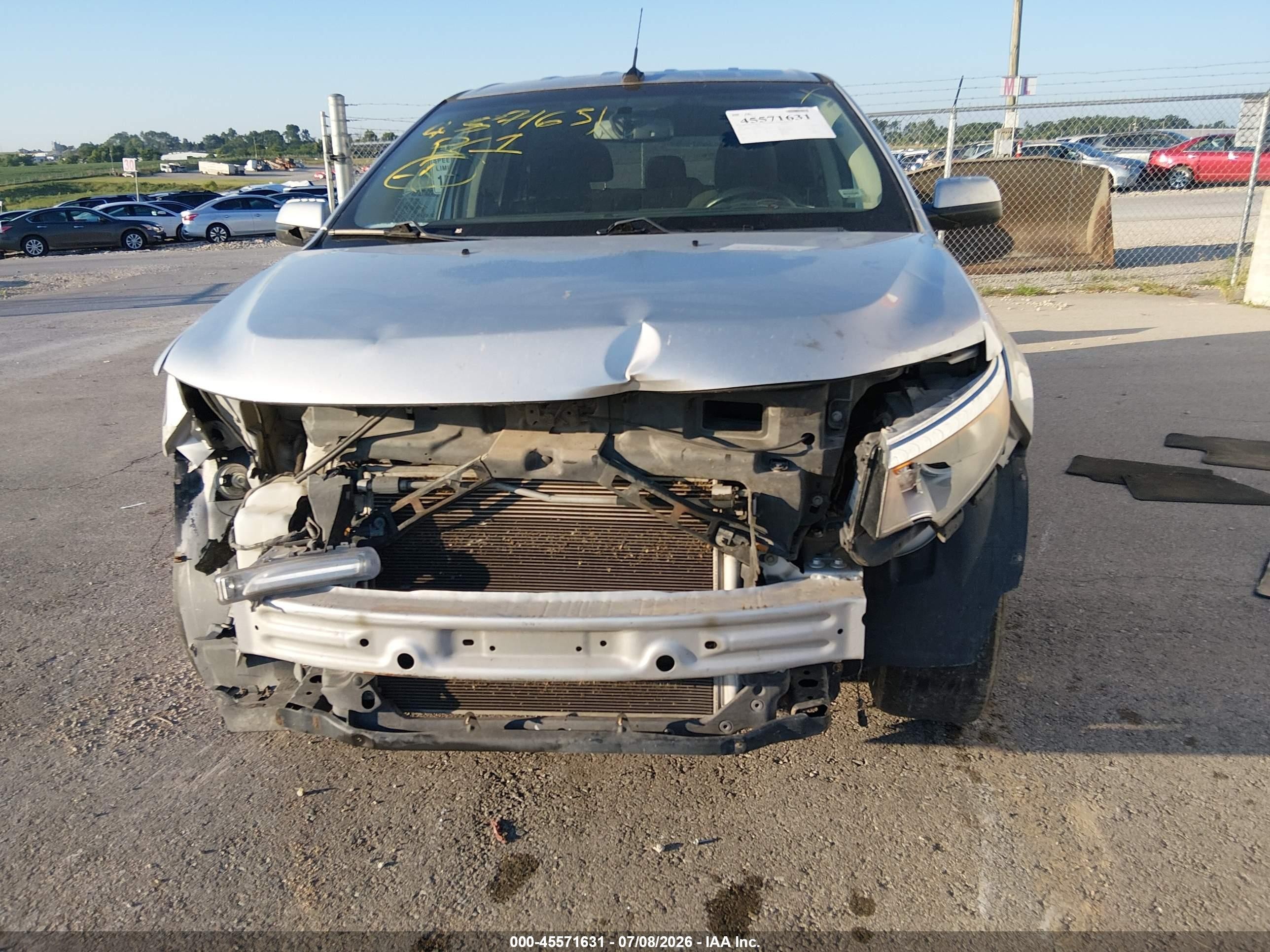 2012 Ford Edge Sel Silver vin: 2FMDK3JC6CBA03036