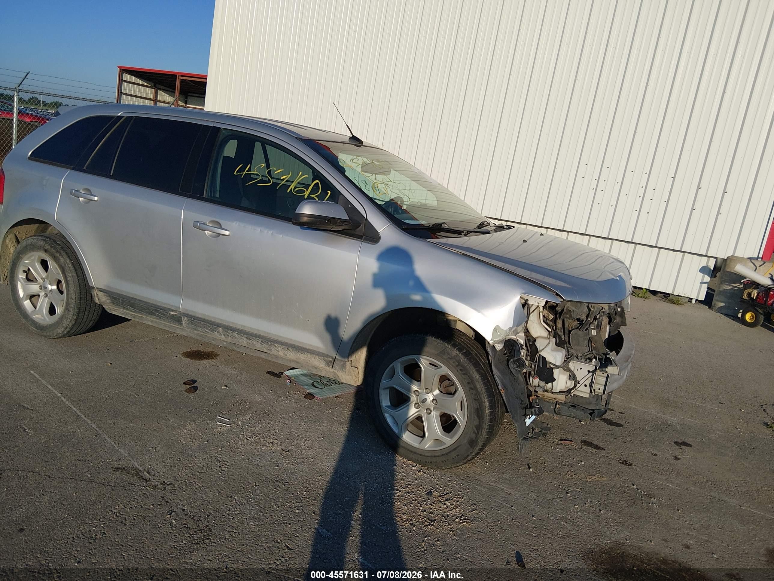 2012 Ford Edge Sel Silver vin: 2FMDK3JC6CBA03036