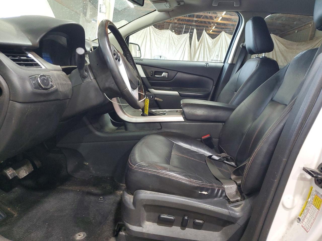 2012 Ford Edge Sel White vin: 2FMDK3JC6CBA45173