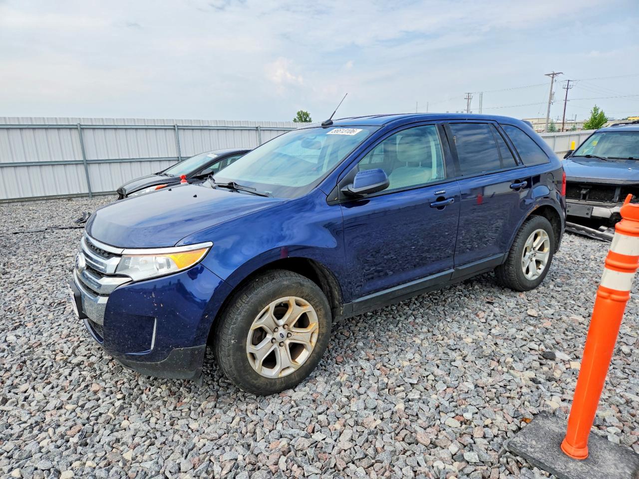 2012 Ford Edge Sel Blue vin: 2FMDK3JC6CBA68002