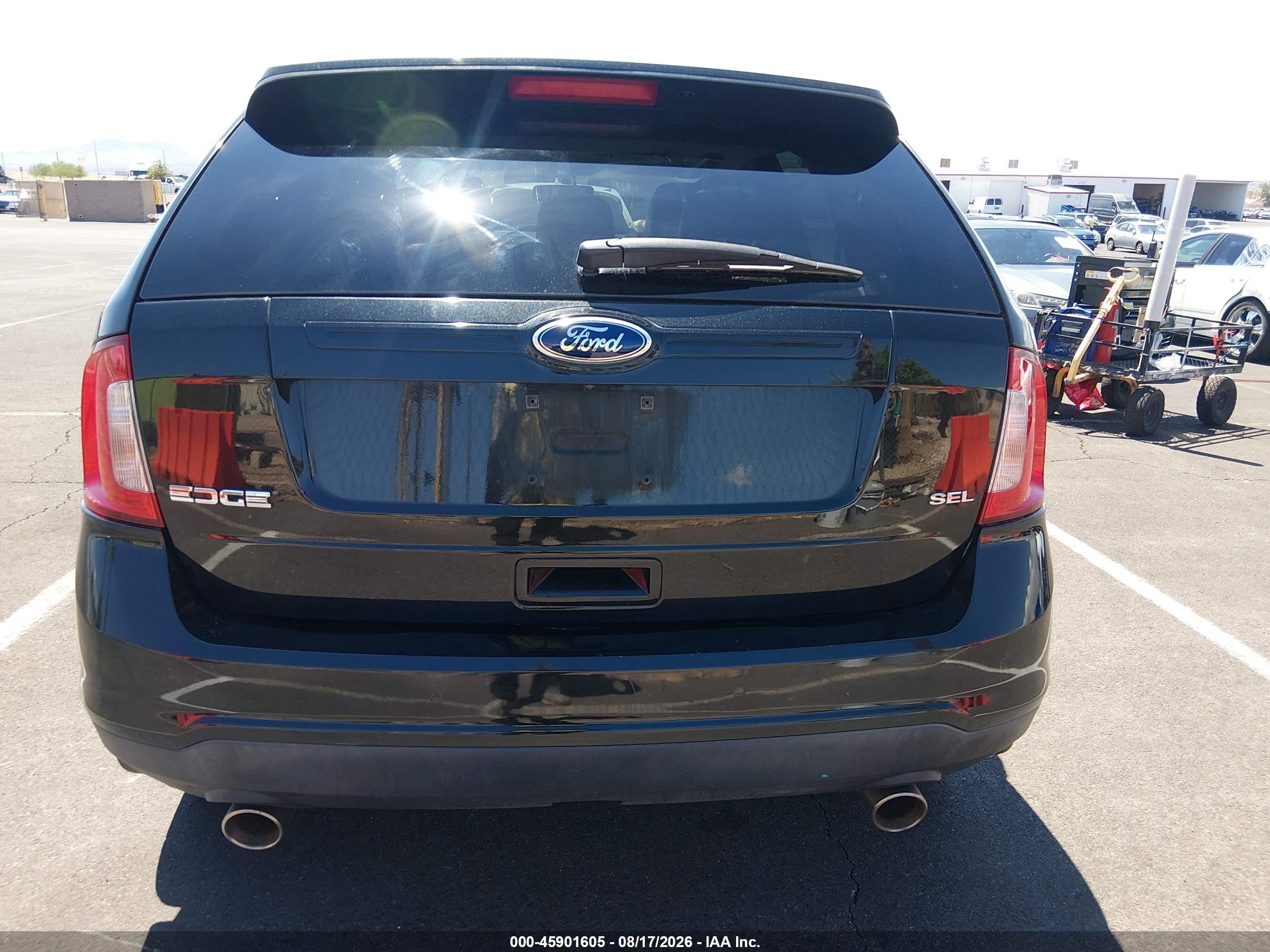 2012 Ford Edge Sel Черный vin: 2FMDK3JC6CBA96320