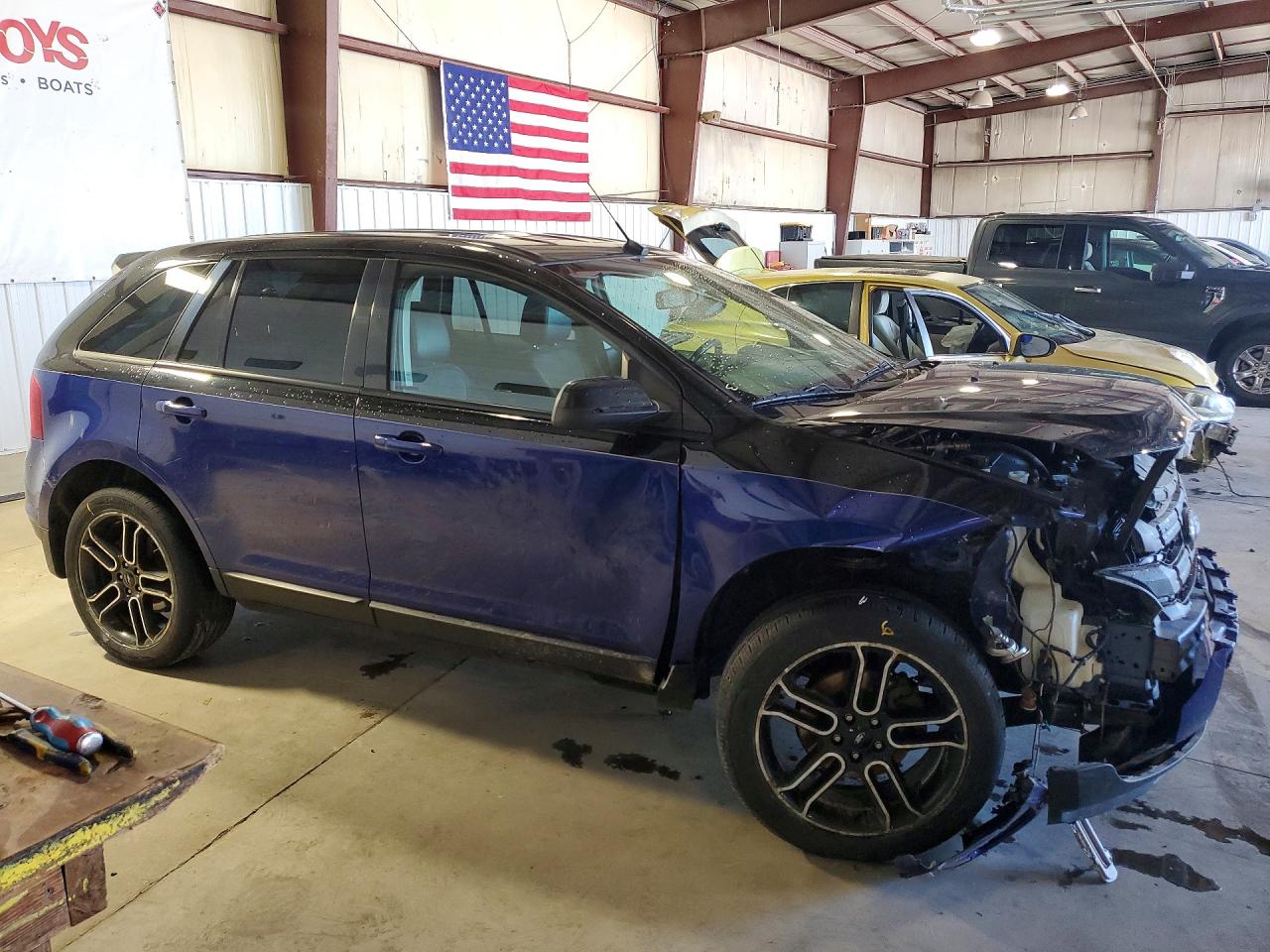 2013 Ford Edge Sel Blue vin: 2FMDK3JC6DBA68292