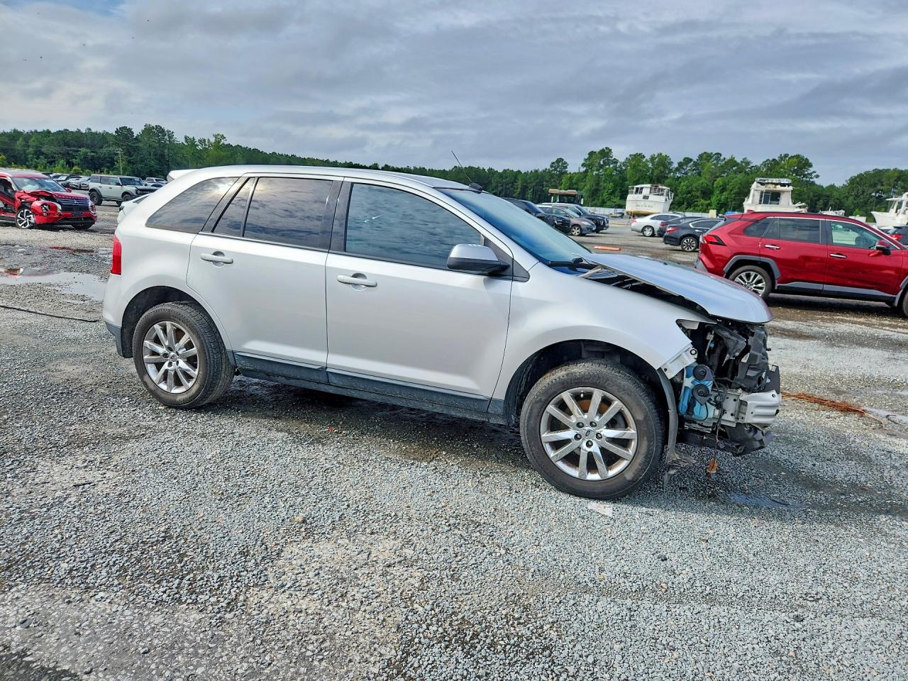 2013 Ford Edge Sel Silver vin: 2FMDK3JC6DBB16115