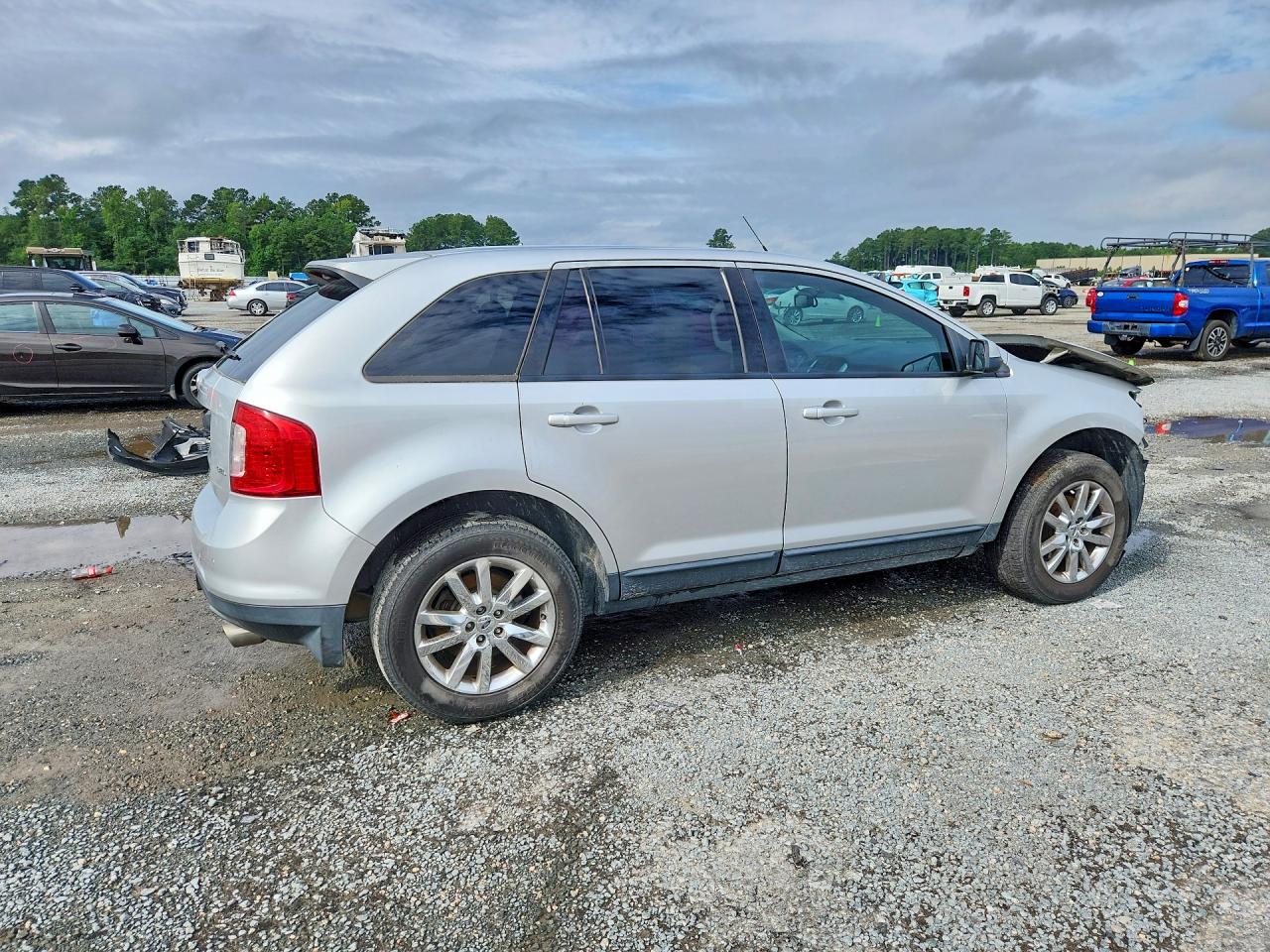 2013 Ford Edge Sel Silver vin: 2FMDK3JC6DBB16115