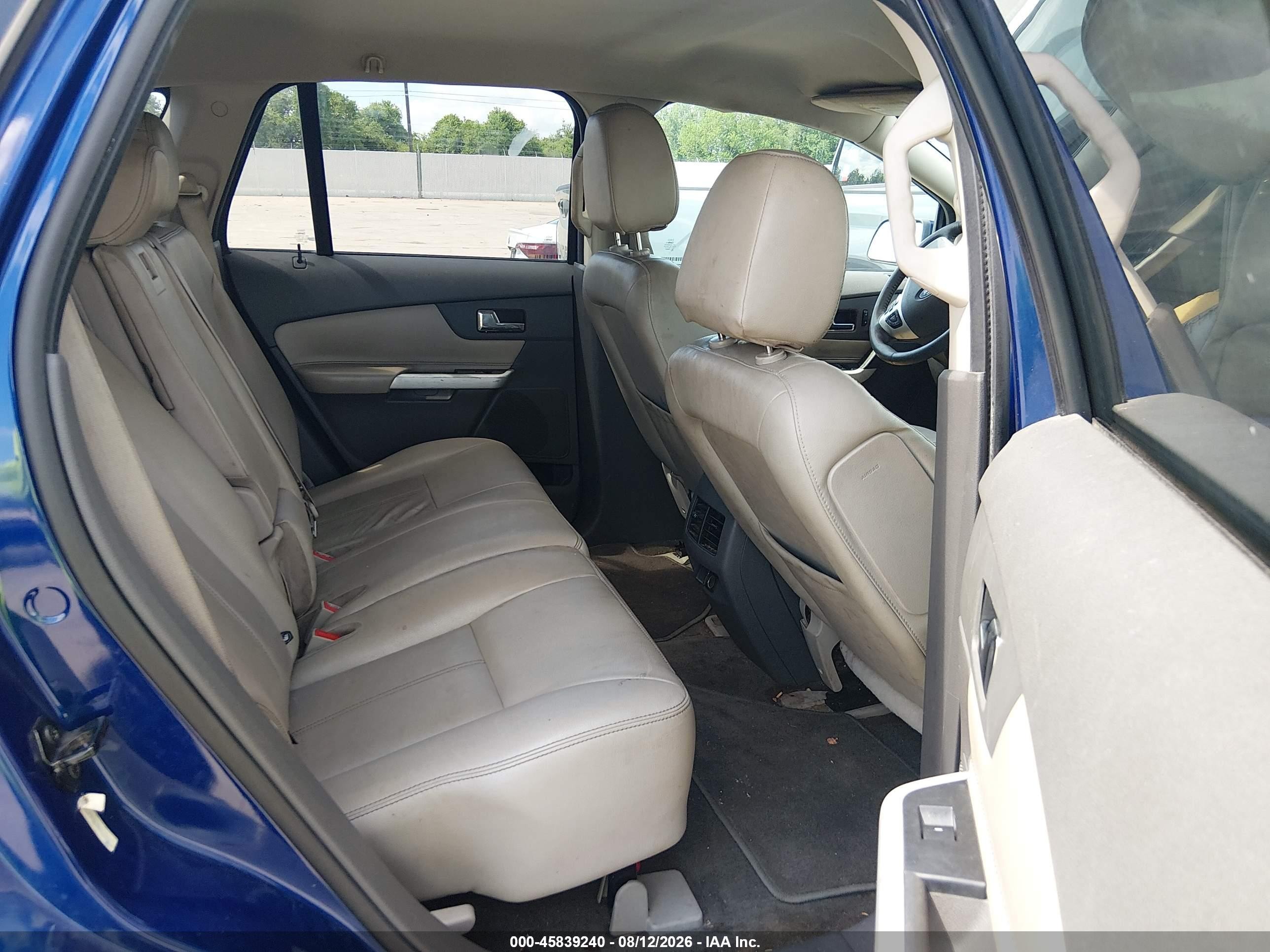 2013 Ford Edge Sel Синий vin: 2FMDK3JC6DBB21248