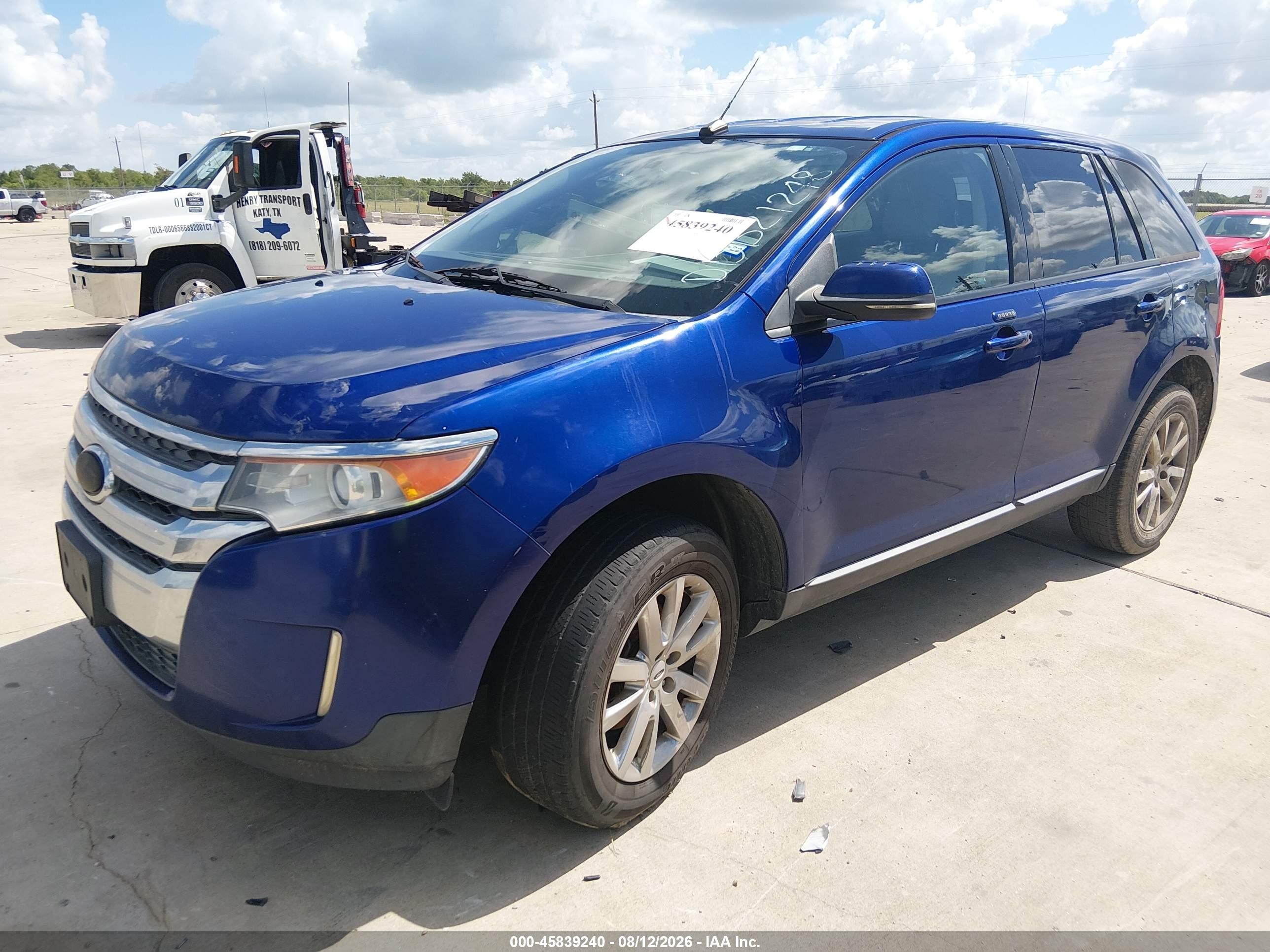 2013 Ford Edge Sel Синий vin: 2FMDK3JC6DBB21248