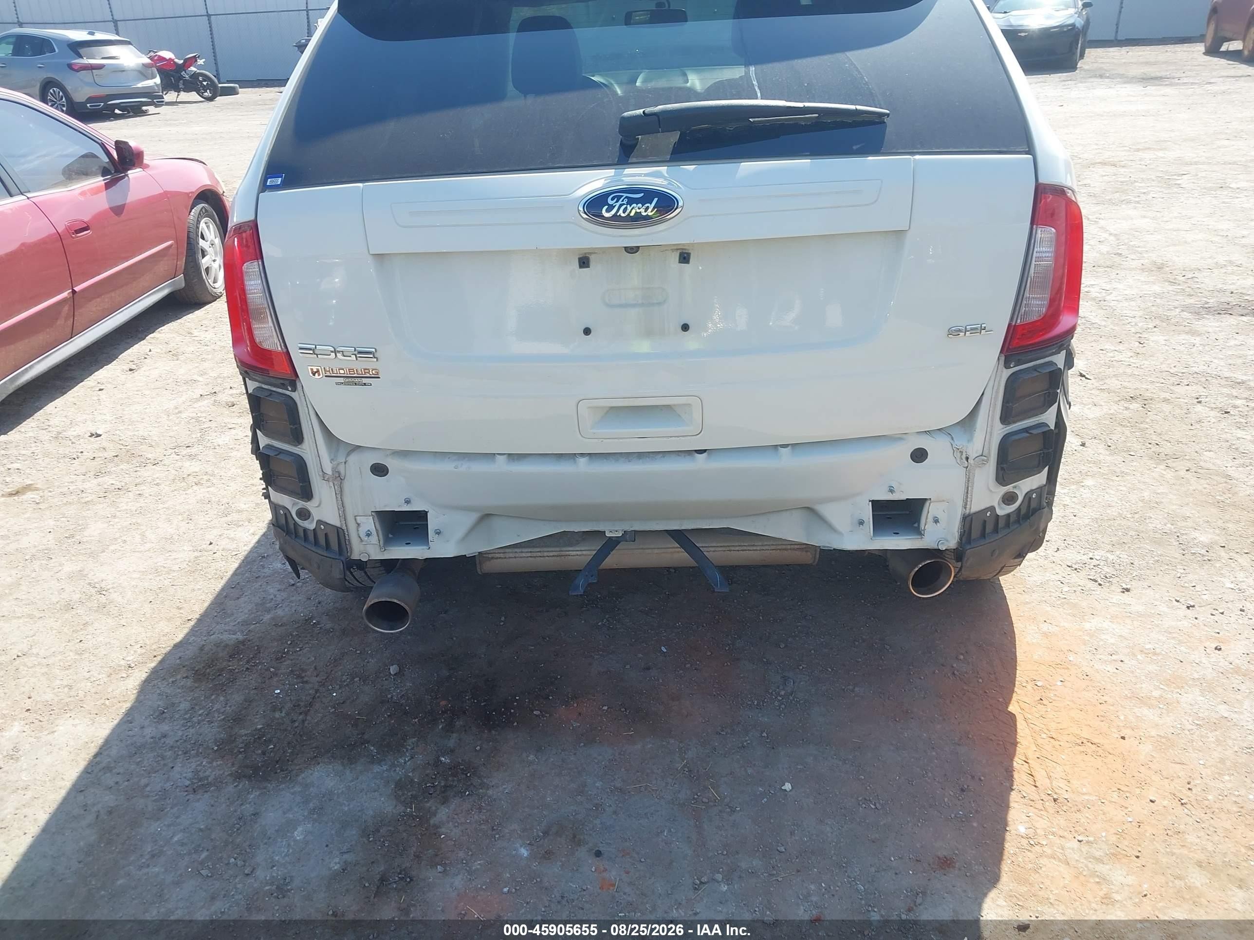 2013 Ford Edge Sel White vin: 2FMDK3JC6DBB58025